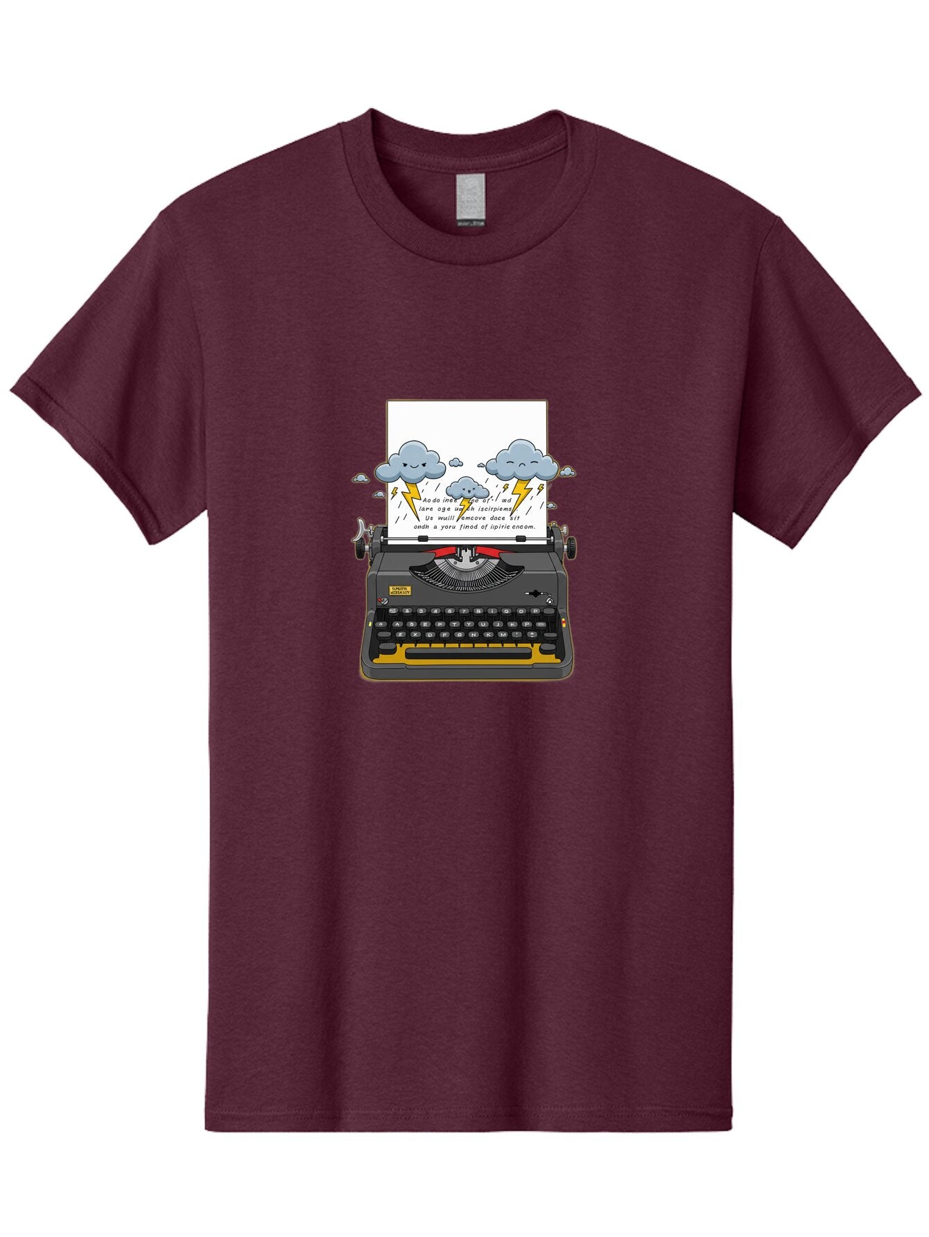 Typewriter-Storm Men'S Graphic Tee, 100% Cotton, Comfortable Casual Summer Wear, Machine Washable, Vintage Camera, Old Camera, Antique Camera, Black Camera, Classic Photography, Photography Equipment, Nostalgic Device, Film Camera, Camera Art Ban880 8