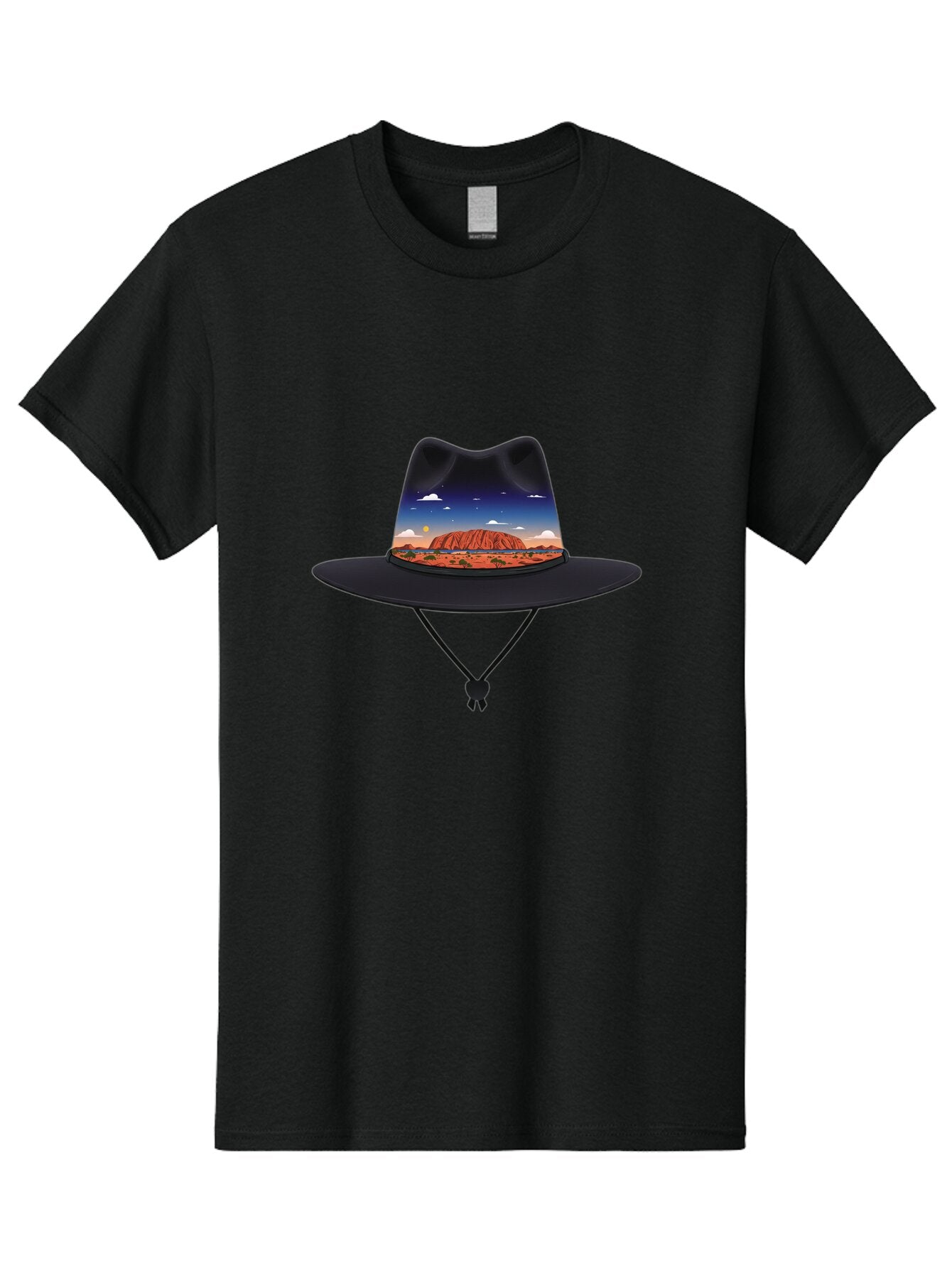 Uluru-Sunset-Hat Men'S Graphic Tee, 100% Cotton, Comfortable Casual Summer Wear, Machine Washable, Vintage Camera, Old Camera, Antique Camera, Black Camera, Classic Photography, Photography Equipment, Nostalgic Device, Film Camera, Camera Art Ban886 13