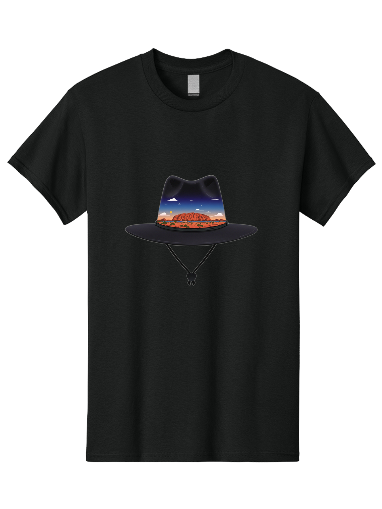 Uluru-Sunset-Hat Men'S Graphic Tee, 100% Cotton, Comfortable Casual Summer Wear, Machine Washable, Vintage Camera, Old Camera, Antique Camera, Black Camera, Classic Photography, Photography Equipment, Nostalgic Device, Film Camera, Camera Art Ban886 15