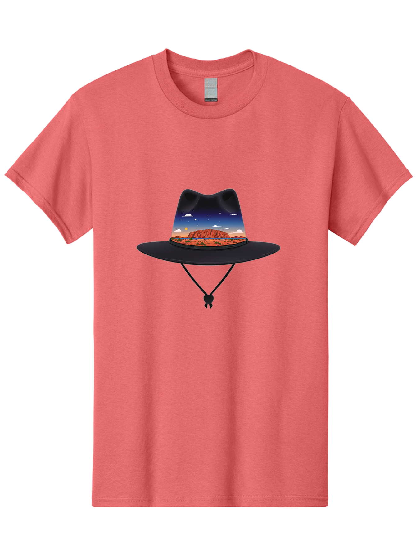 Uluru-Sunset-Hat Men'S Graphic Tee, 100% Cotton, Comfortable Casual Summer Wear, Machine Washable, Vintage Camera, Old Camera, Antique Camera, Black Camera, Classic Photography, Photography Equipment, Nostalgic Device, Film Camera, Camera Art Ban886 5