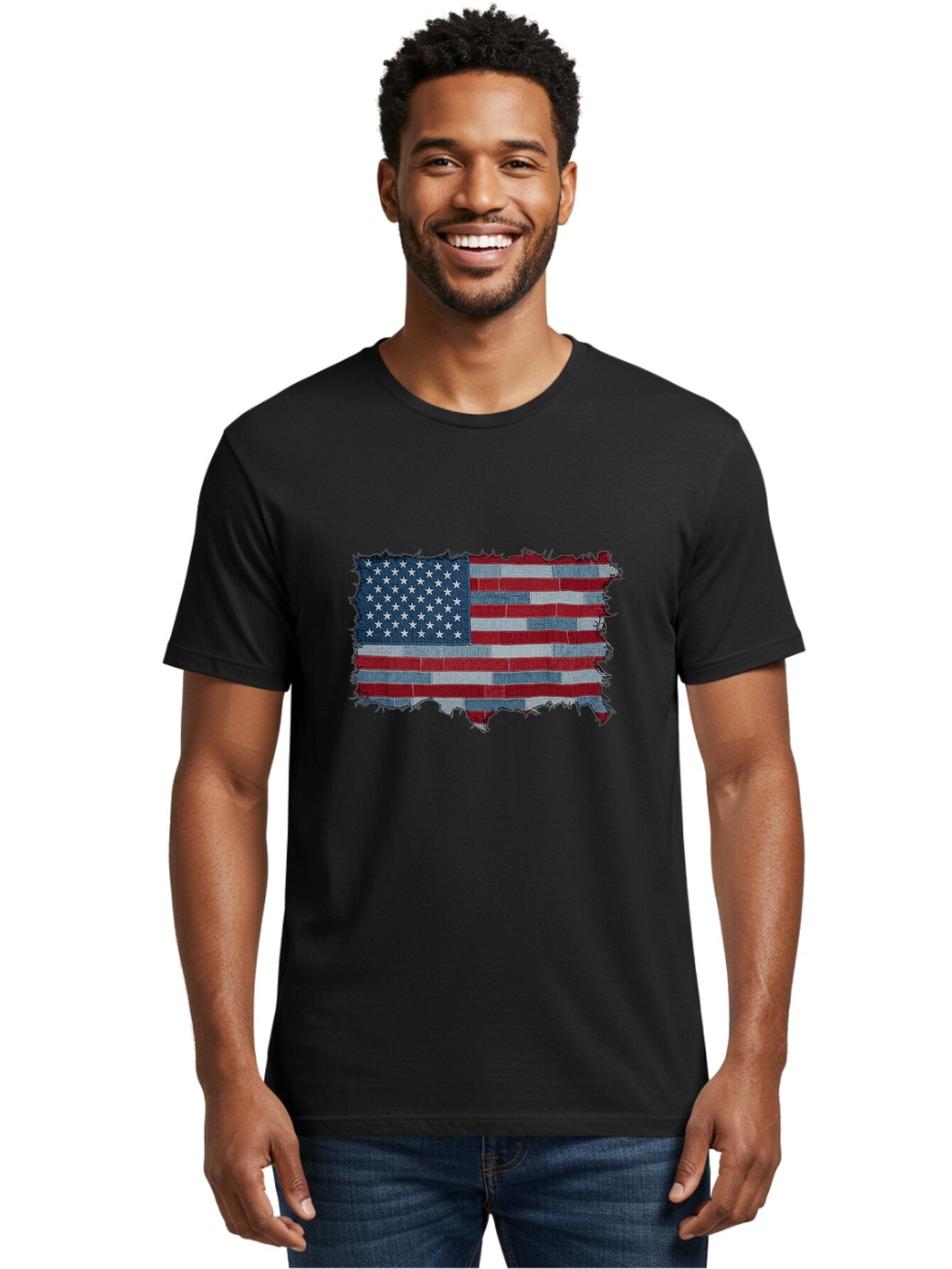 Usa-Flag Men'S Graphic Tee, 100% Cotton, Comfortable Casual Summer Wear, Machine Washable, Vintage Camera, Old Camera, Antique Camera, Black Camera, Classic Photography, Photography Equipment, Nostalgic Device, Film Camera, Camera Art Ban891 24