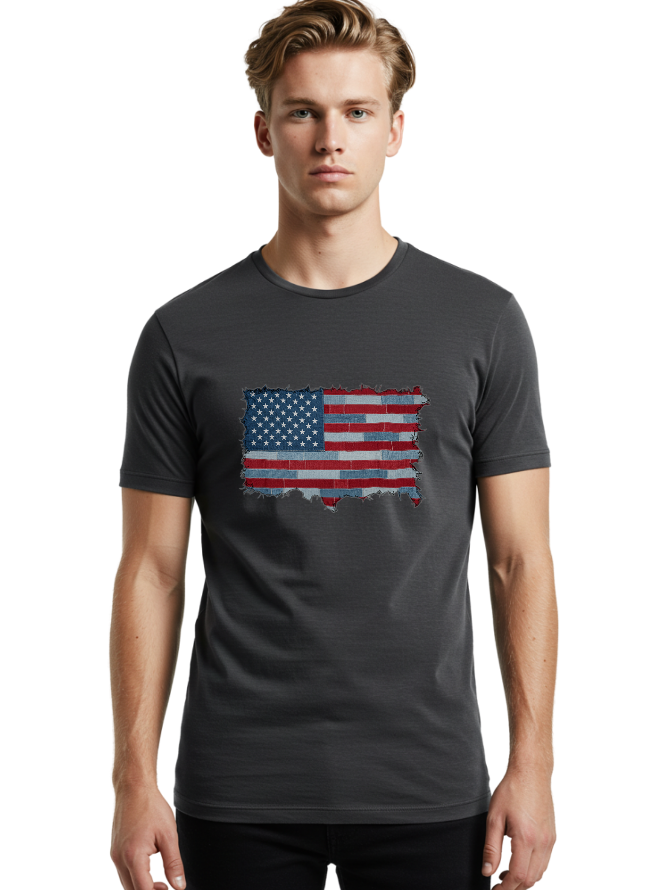 Usa-Flag Men'S Graphic Tee, 100% Cotton, Comfortable Casual Summer Wear, Machine Washable, Vintage Camera, Old Camera, Antique Camera, Black Camera, Classic Photography, Photography Equipment, Nostalgic Device, Film Camera, Camera Art Ban891 21