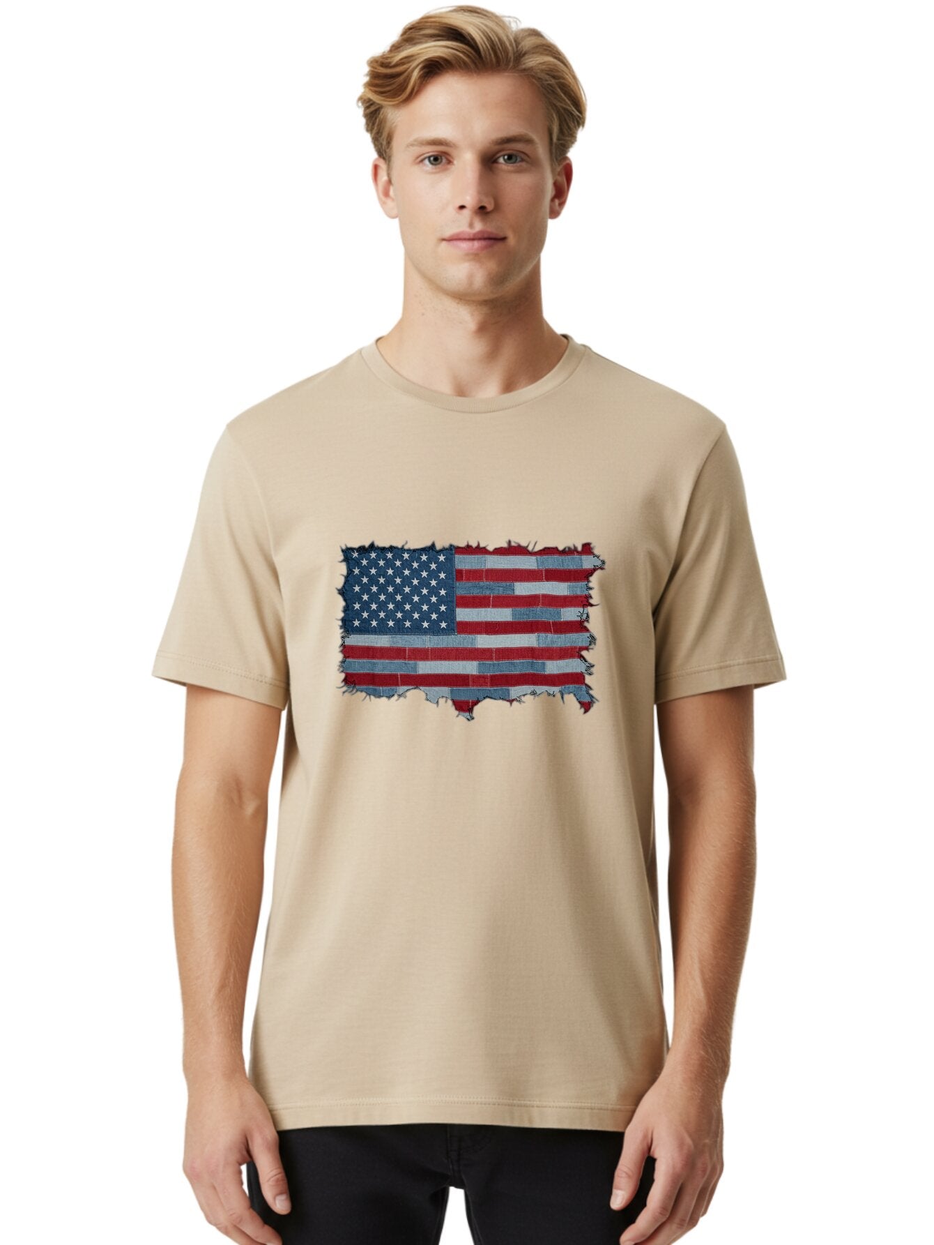 Usa-Flag Men'S Graphic Tee, 100% Cotton, Comfortable Casual Summer Wear, Machine Washable, Vintage Camera, Old Camera, Antique Camera, Black Camera, Classic Photography, Photography Equipment, Nostalgic Device, Film Camera, Camera Art Ban891 18