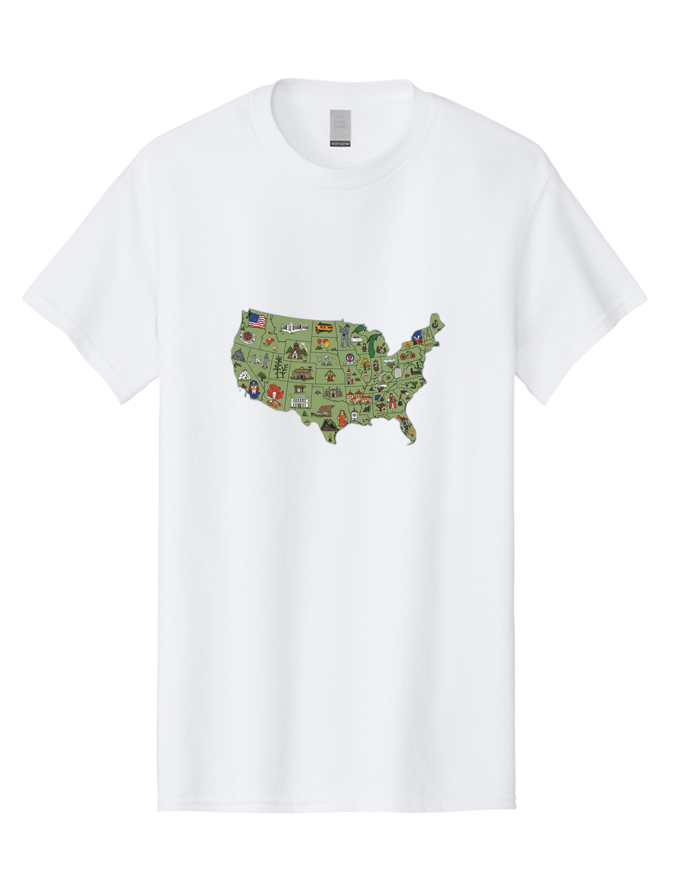Usa-Map-Icons Men'S Graphic Tee, 100% Cotton, Comfortable Casual Summer Wear, Machine Washable, Vintage Camera, Old Camera, Antique Camera, Black Camera, Classic Photography, Photography Equipment, Nostalgic Device, Film Camera, Camera Art Ban892 13