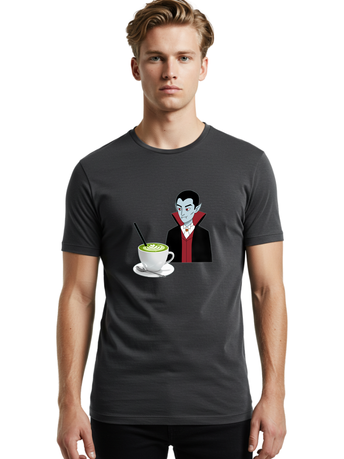 Vampire-Drinking-Coffee Men'S Graphic Tee, 100% Cotton, Comfortable Casual Summer Wear, Machine Washable, Vintage Camera, Old Camera, Antique Camera, Black Camera, Classic Photography, Photography Equipment, Nostalgic Device, Film Camera, Ban894 16