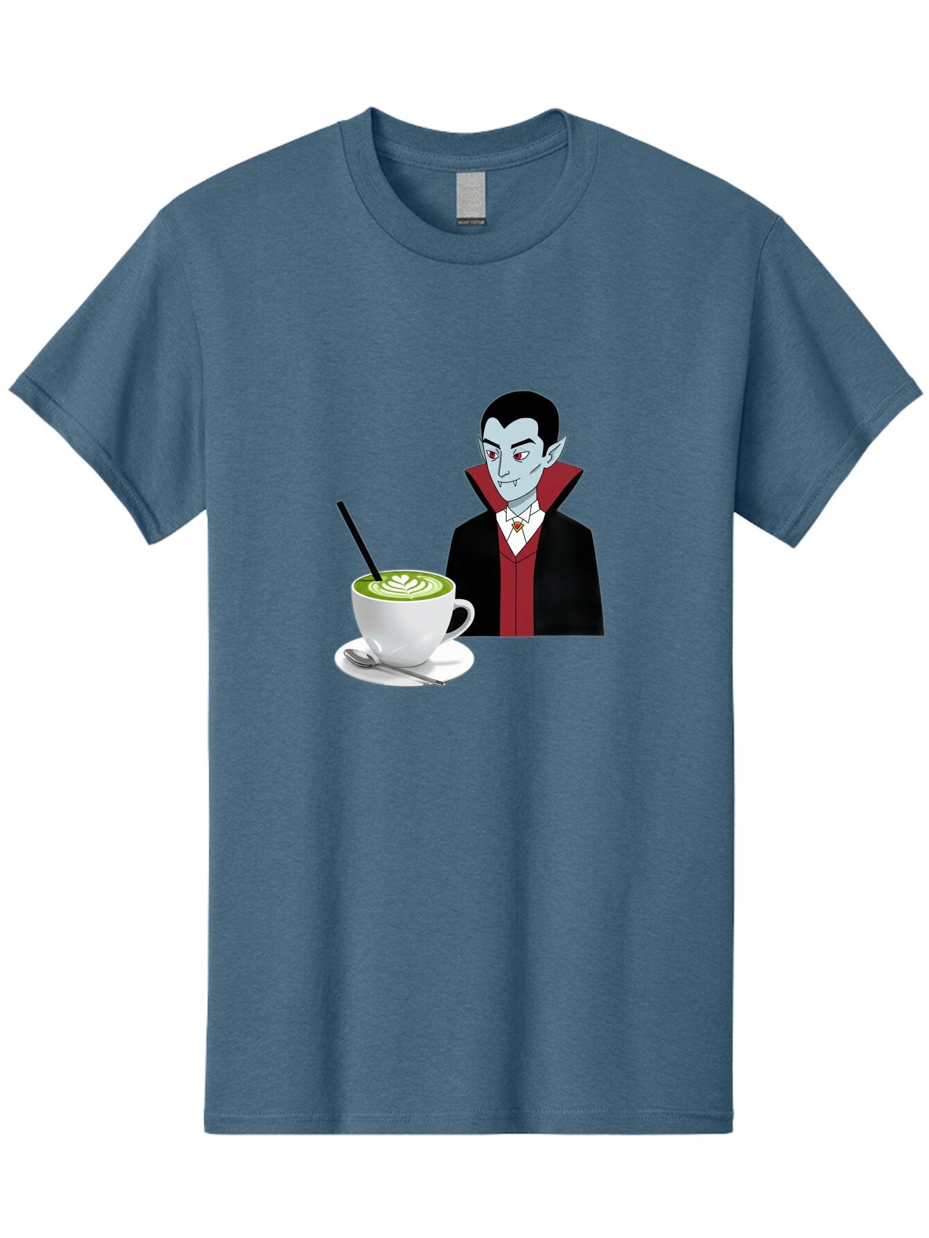 Vampire-Drinking-Coffee Men'S Graphic Tee, 100% Cotton, Comfortable Casual Summer Wear, Machine Washable, Vintage Camera, Old Camera, Antique Camera, Black Camera, Classic Photography, Photography Equipment, Nostalgic Device, Film Camera, Ban894