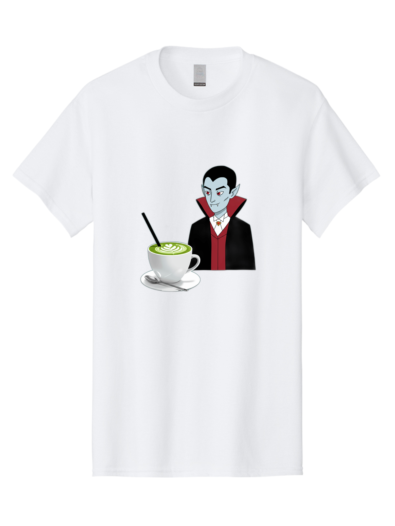 Vampire-Drinking-Coffee Men'S Graphic Tee, 100% Cotton, Comfortable Casual Summer Wear, Machine Washable, Vintage Camera, Old Camera, Antique Camera, Black Camera, Classic Photography, Photography Equipment, Nostalgic Device, Film Camera, Ban894 9