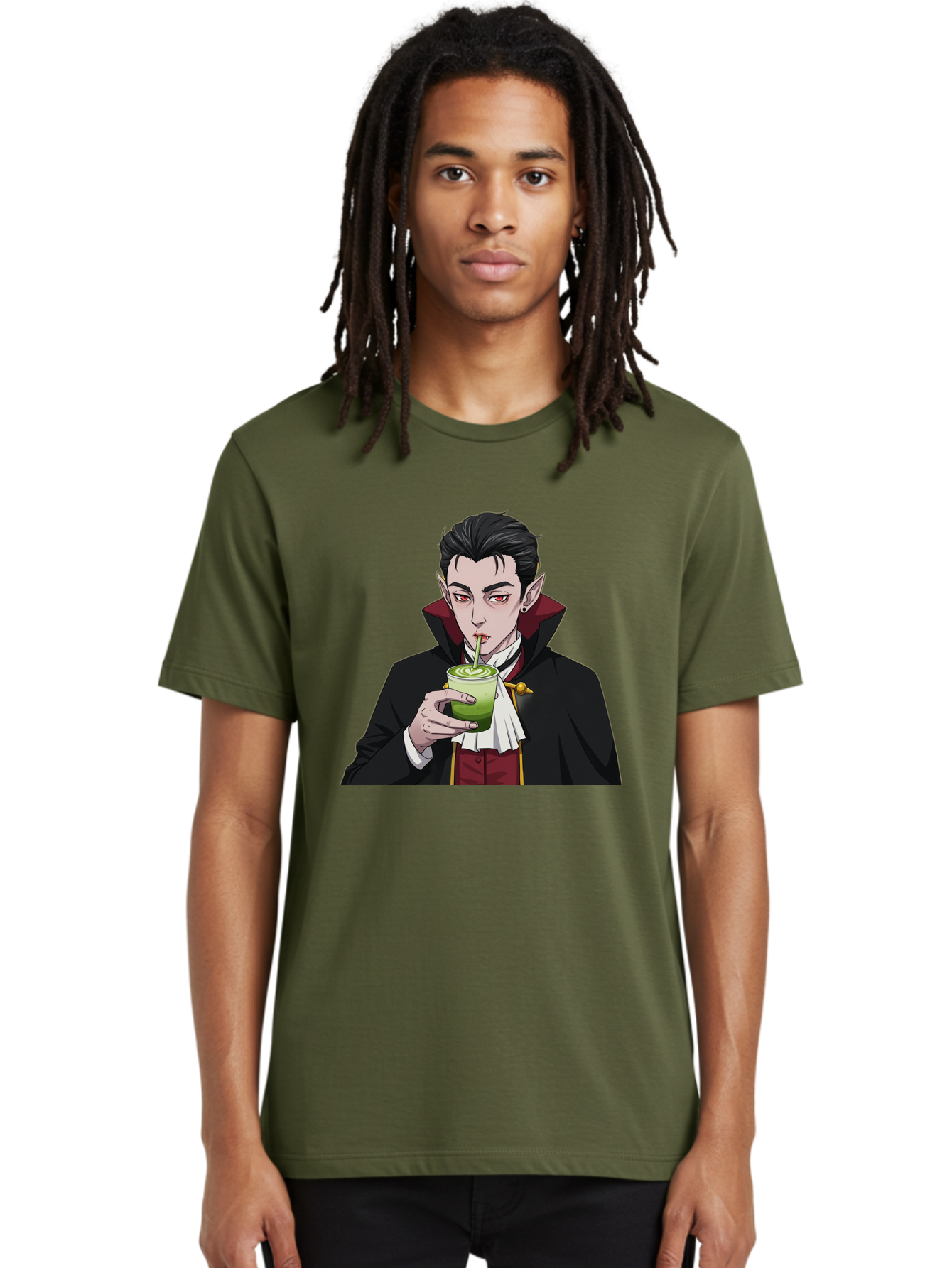 Vampire-Drinking-Matcha-1 Men'S Graphic Tee, 100% Cotton, Comfortable Casual Summer Wear, Machine Washable, Vintage Camera, Old Camera, Antique Camera, Black Camera, Classic Photography, Photography Equipment, Nostalgic Device, Film Camera, Ban895 27