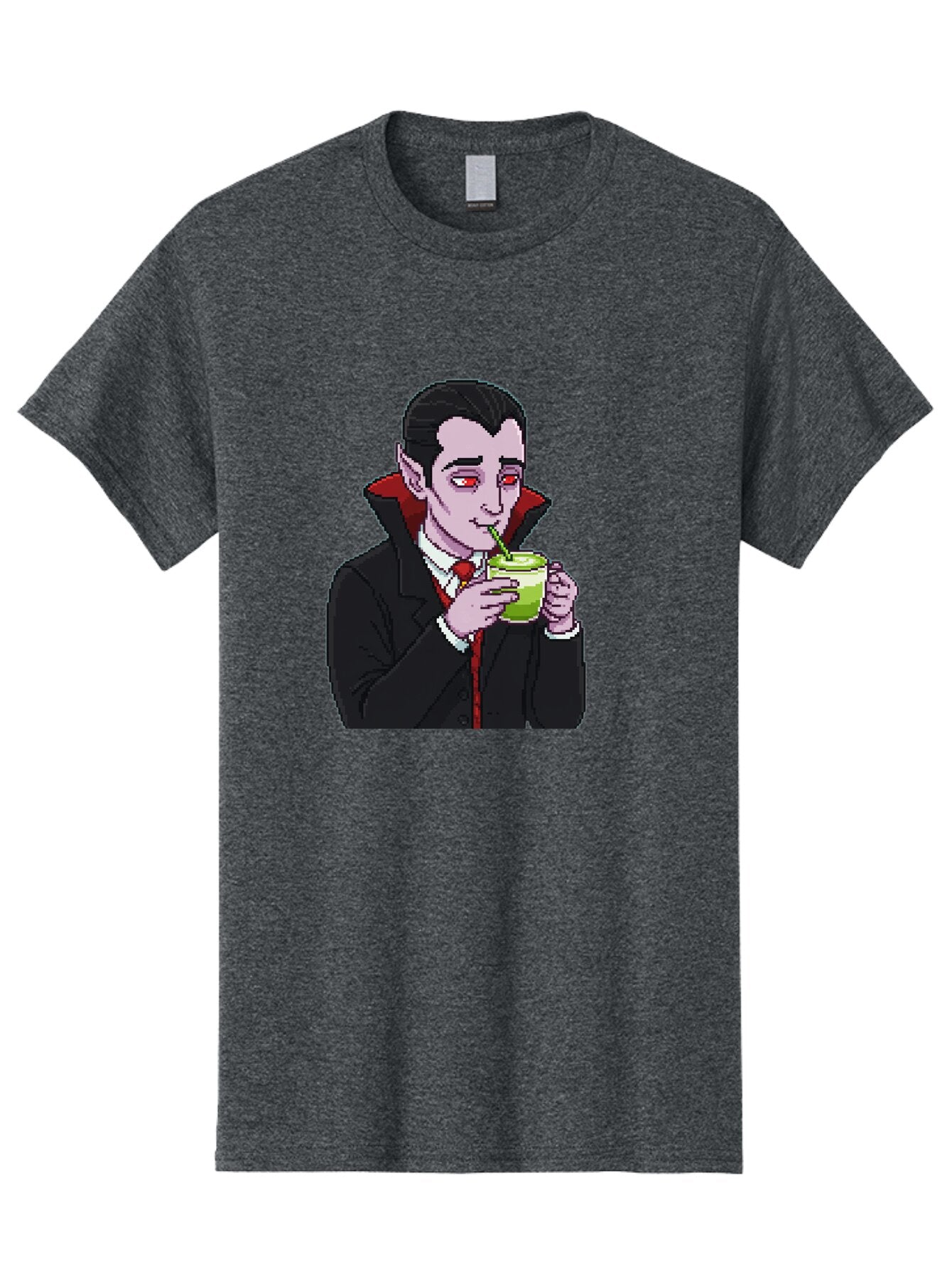 Vampire-Drinking-Matcha-2 Men'S Graphic Tee, 100% Cotton, Comfortable Casual Summer Wear, Machine Washable, Vintage Camera, Old Camera, Antique Camera, Black Camera, Classic Photography, Photography Equipment, Nostalgic Device, Film Camera, Ban896 13