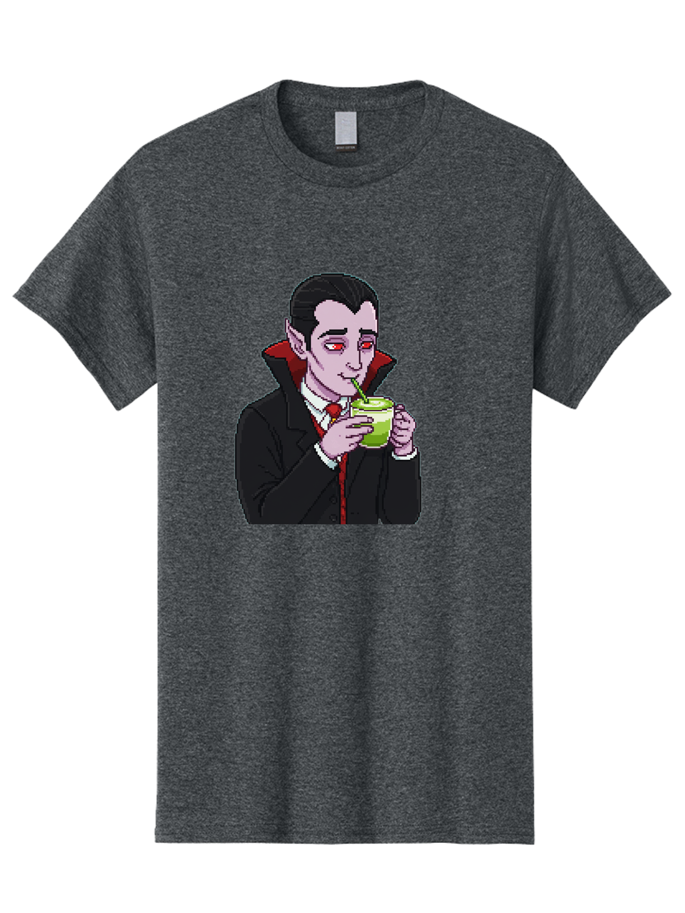 Vampire-Drinking-Matcha-2 Men'S Graphic Tee, 100% Cotton, Comfortable Casual Summer Wear, Machine Washable, Vintage Camera, Old Camera, Antique Camera, Black Camera, Classic Photography, Photography Equipment, Nostalgic Device, Film Camera, Ban896 15