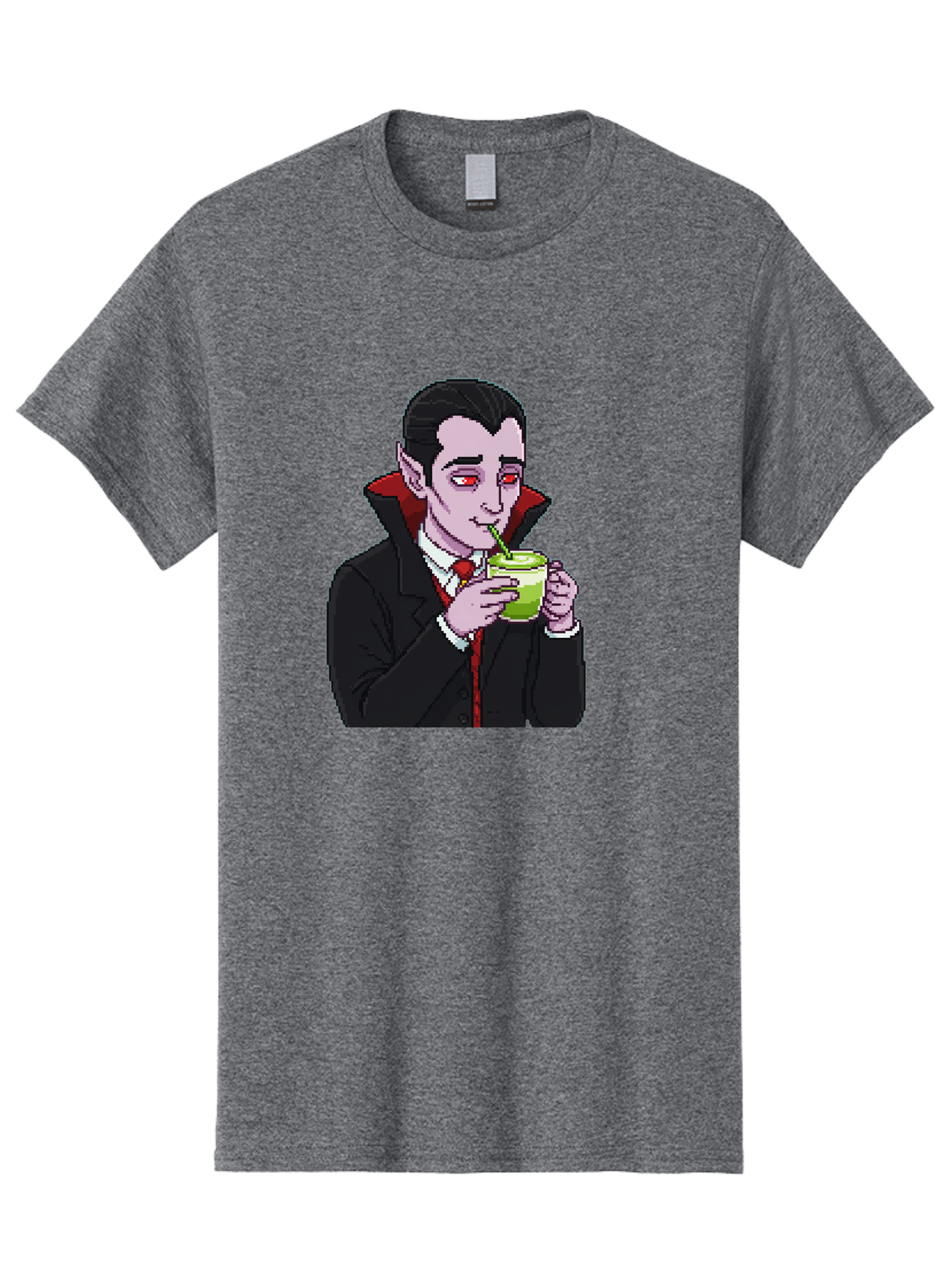Vampire-Drinking-Matcha-2 Men'S Graphic Tee, 100% Cotton, Comfortable Casual Summer Wear, Machine Washable, Vintage Camera, Old Camera, Antique Camera, Black Camera, Classic Photography, Photography Equipment, Nostalgic Device, Film Camera, Ban896 7