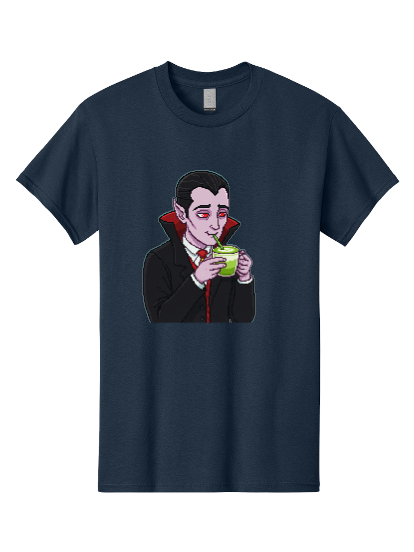 Vampire-Drinking-Matcha-2 Men'S Graphic Tee, 100% Cotton, Comfortable Casual Summer Wear, Machine Washable, Vintage Camera, Old Camera, Antique Camera, Black Camera, Classic Photography, Photography Equipment, Nostalgic Device, Film Camera, Ban896 13