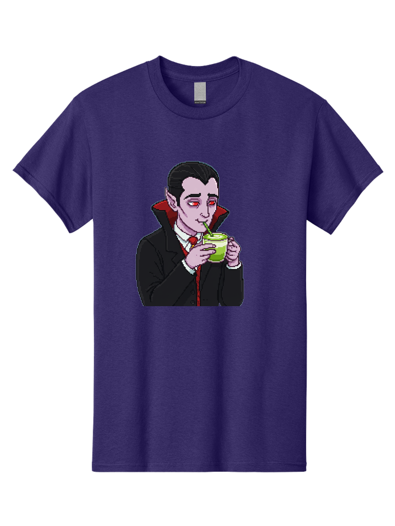 Vampire-Drinking-Matcha-2 Men'S Graphic Tee, 100% Cotton, Comfortable Casual Summer Wear, Machine Washable, Vintage Camera, Old Camera, Antique Camera, Black Camera, Classic Photography, Photography Equipment, Nostalgic Device, Film Camera, Ban896 3