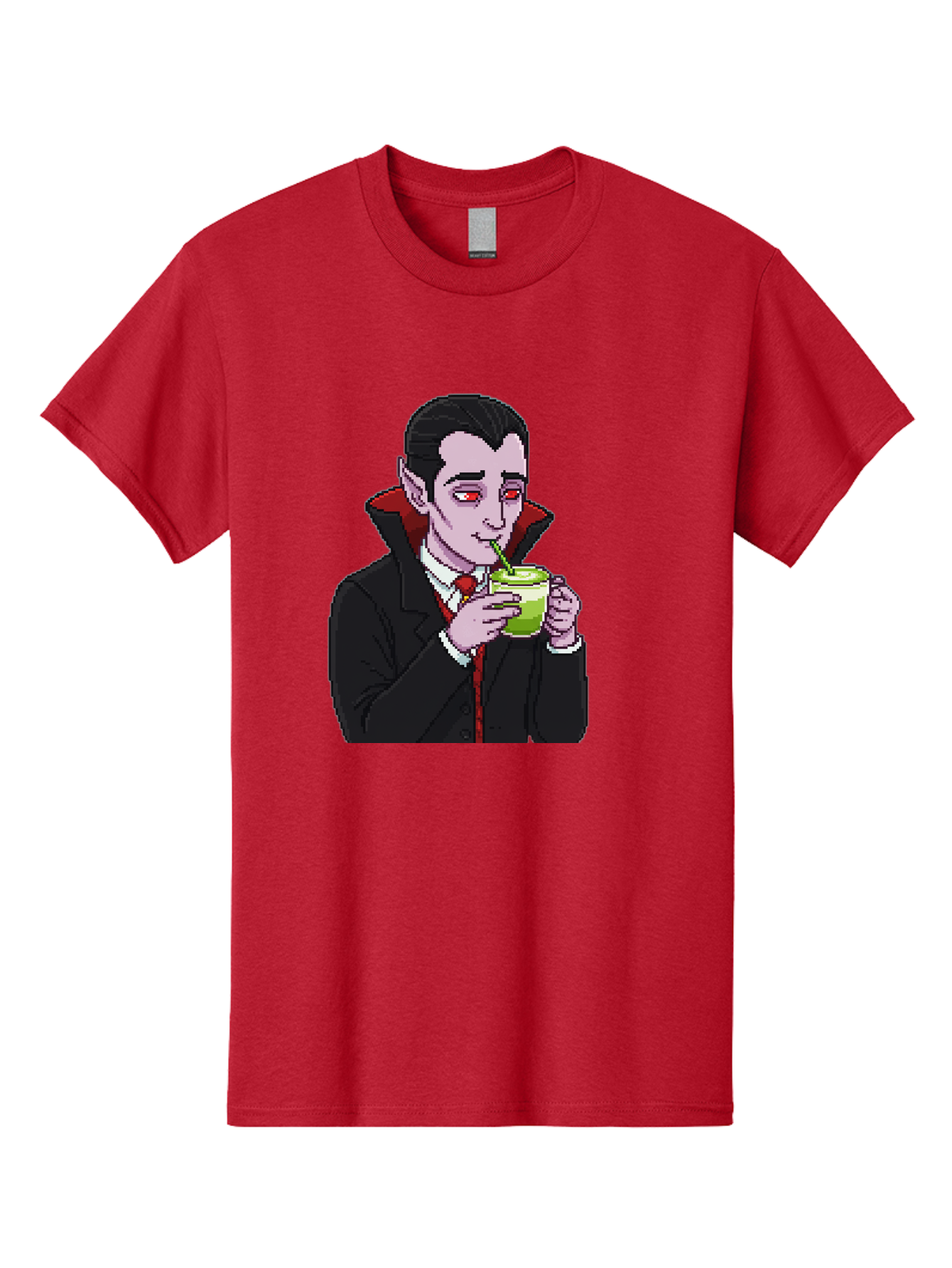 Vampire-Drinking-Matcha-2 Men'S Graphic Tee, 100% Cotton, Comfortable Casual Summer Wear, Machine Washable, Vintage Camera, Old Camera, Antique Camera, Black Camera, Classic Photography, Photography Equipment, Nostalgic Device, Film Camera, Ban896 6