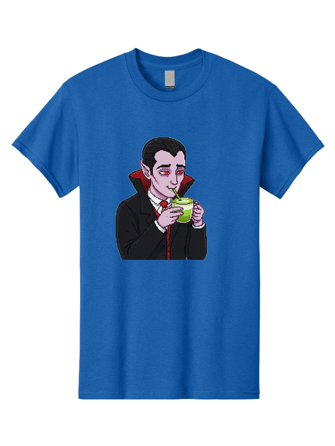 Vampire-Drinking-Matcha-2 Men'S Graphic Tee, 100% Cotton, Comfortable Casual Summer Wear, Machine Washable, Vintage Camera, Old Camera, Antique Camera, Black Camera, Classic Photography, Photography Equipment, Nostalgic Device, Film Camera, Ban896 4