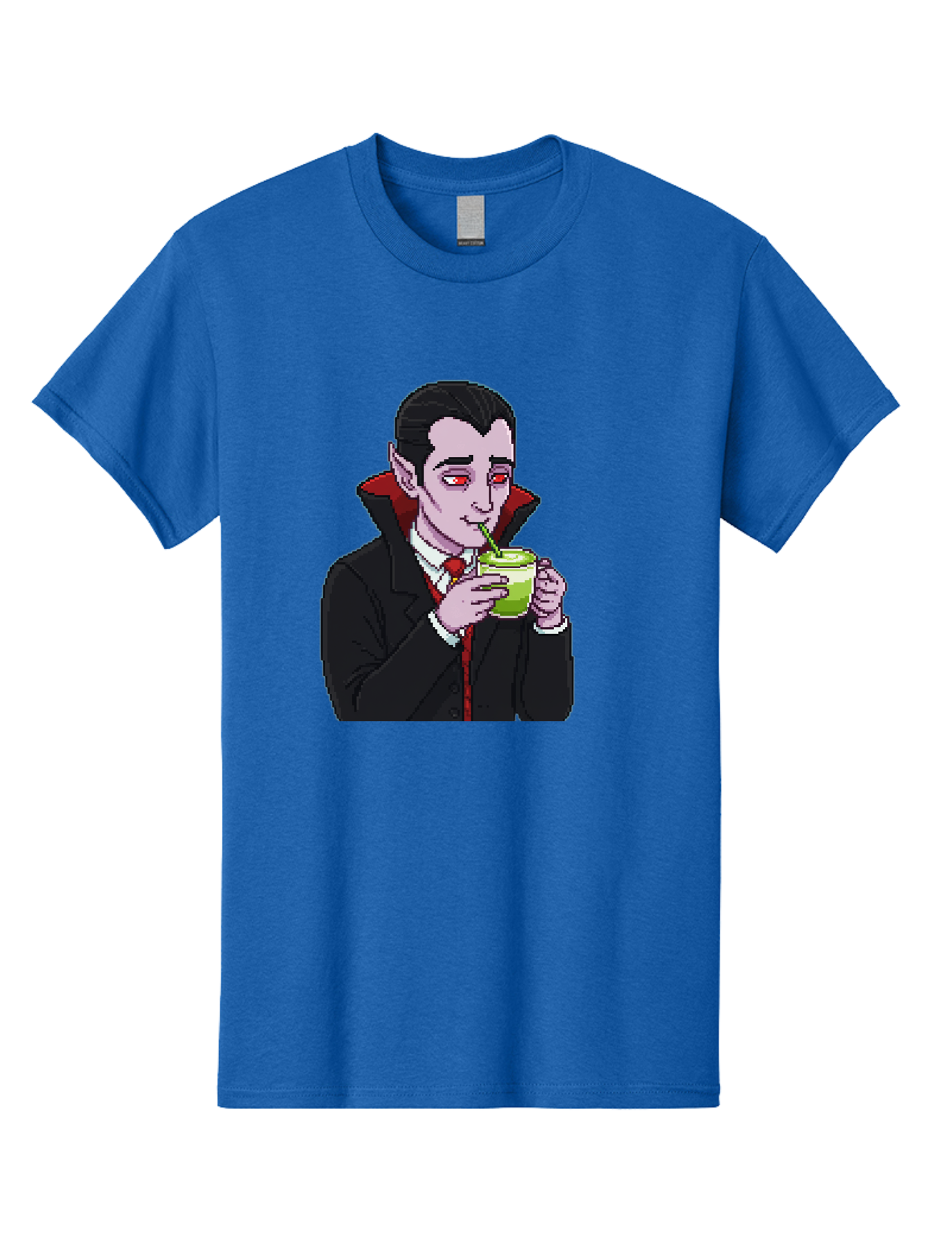 Vampire-Drinking-Matcha-2 Men'S Graphic Tee, 100% Cotton, Comfortable Casual Summer Wear, Machine Washable, Vintage Camera, Old Camera, Antique Camera, Black Camera, Classic Photography, Photography Equipment, Nostalgic Device, Film Camera, Ban896 12