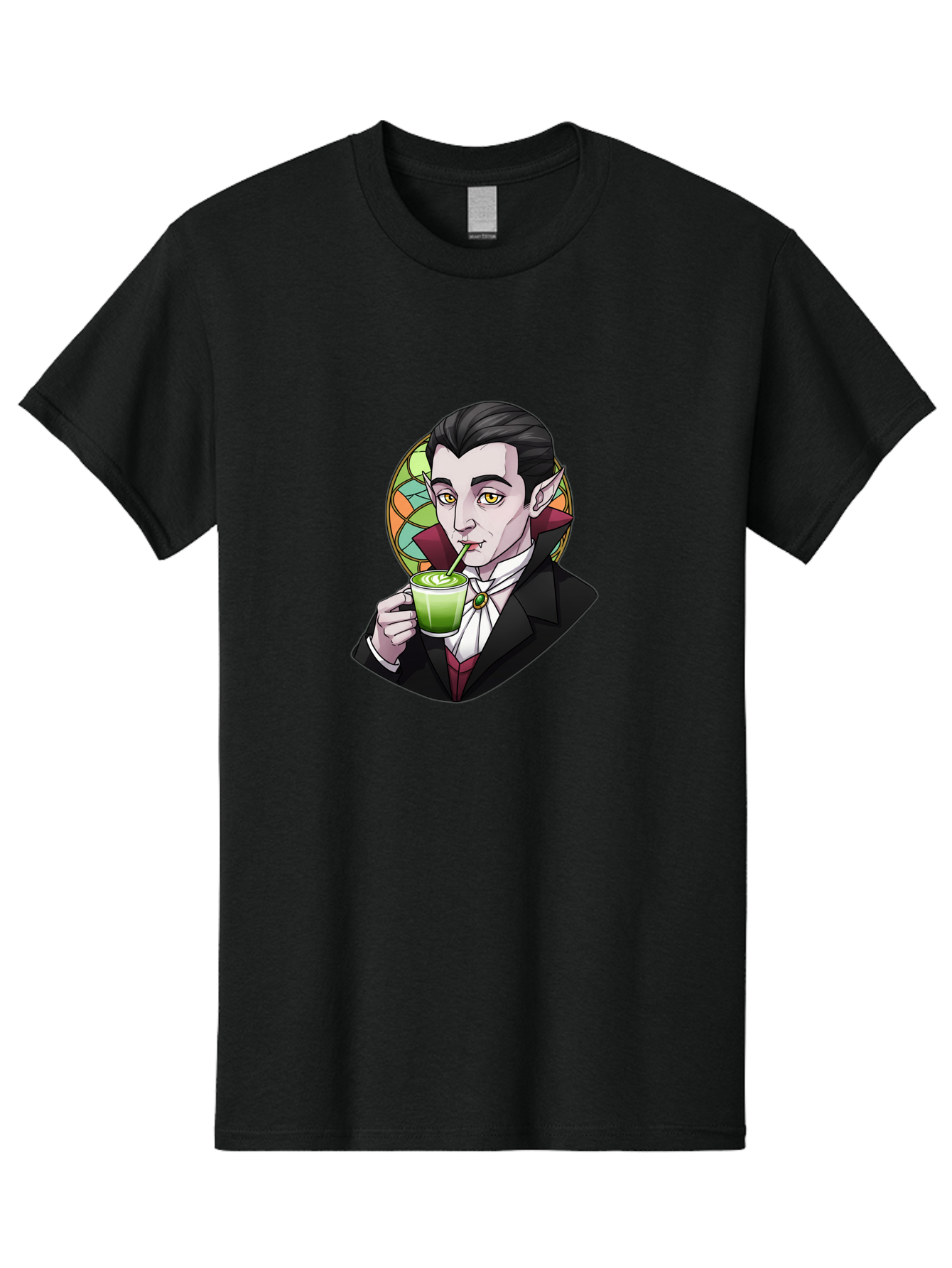 Vampire-Drinking-Matcha-3 Men'S Graphic Tee, 100% Cotton, Comfortable Casual Summer Wear, Machine Washable, Vintage Camera, Old Camera, Antique Camera, Black Camera, Classic Photography, Photography Equipment, Nostalgic Device, Film Camera, Ban897 12