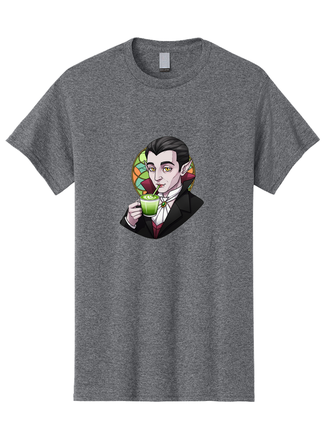 Vampire-Drinking-Matcha-3 Men'S Graphic Tee, 100% Cotton, Comfortable Casual Summer Wear, Machine Washable, Vintage Camera, Old Camera, Antique Camera, Black Camera, Classic Photography, Photography Equipment, Nostalgic Device, Film Camera, Ban897 5