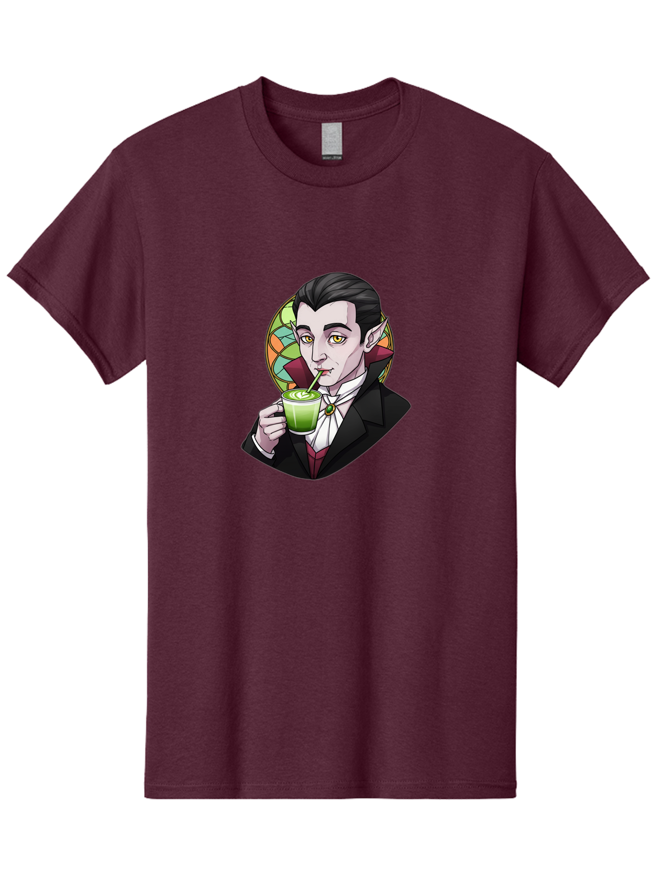 Vampire-Drinking-Matcha-3 Men'S Graphic Tee, 100% Cotton, Comfortable Casual Summer Wear, Machine Washable, Vintage Camera, Old Camera, Antique Camera, Black Camera, Classic Photography, Photography Equipment, Nostalgic Device, Film Camera, Ban897 14