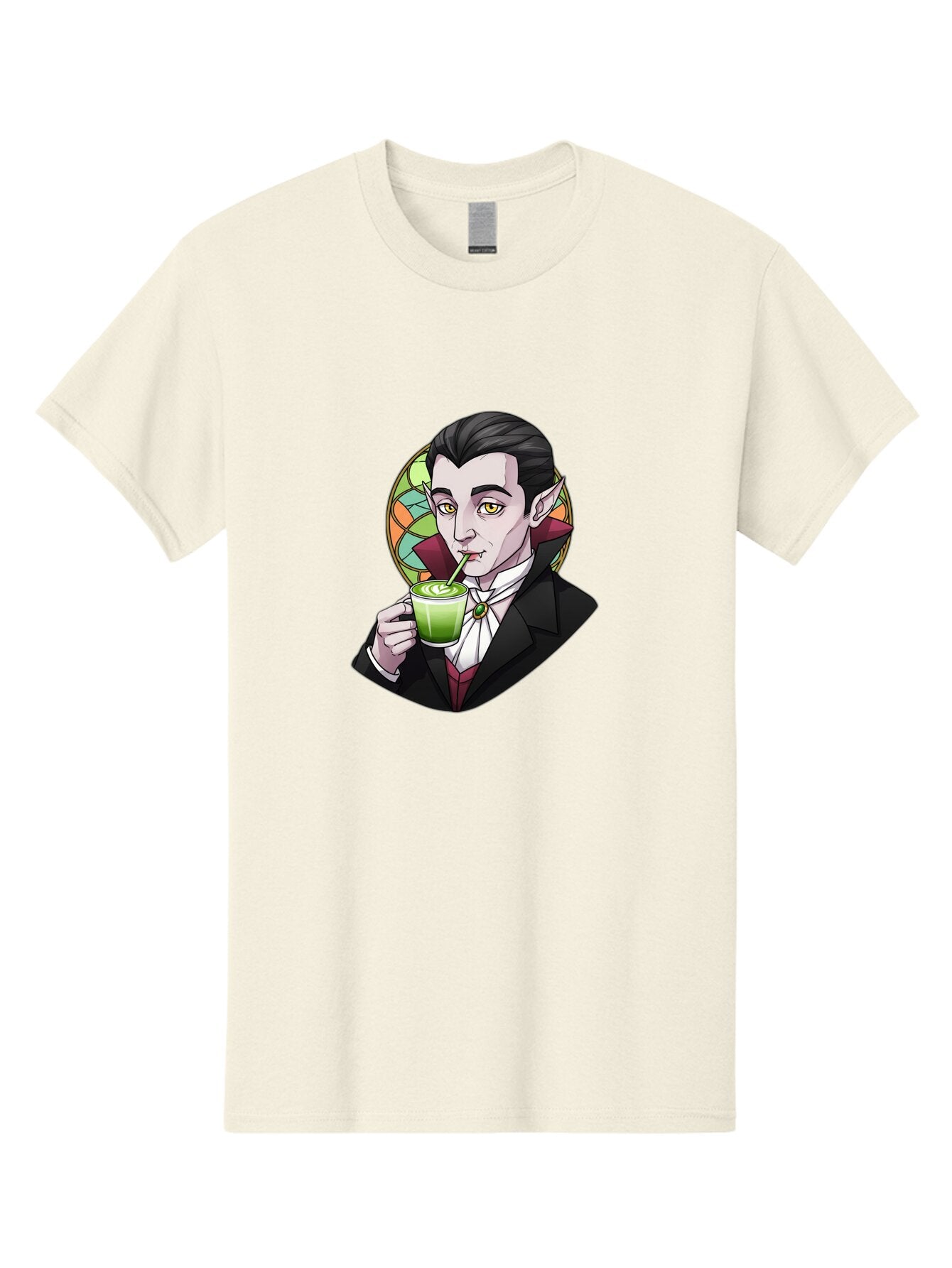 Vampire-Drinking-Matcha-3 Men'S Graphic Tee, 100% Cotton, Comfortable Casual Summer Wear, Machine Washable, Vintage Camera, Old Camera, Antique Camera, Black Camera, Classic Photography, Photography Equipment, Nostalgic Device, Film Camera, Ban897 8