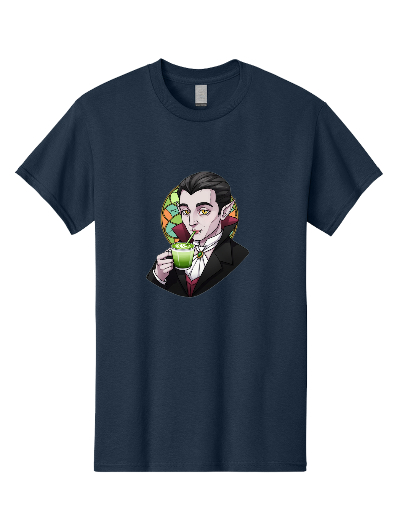 Vampire-Drinking-Matcha-3 Men'S Graphic Tee, 100% Cotton, Comfortable Casual Summer Wear, Machine Washable, Vintage Camera, Old Camera, Antique Camera, Black Camera, Classic Photography, Photography Equipment, Nostalgic Device, Film Camera, Ban897 8