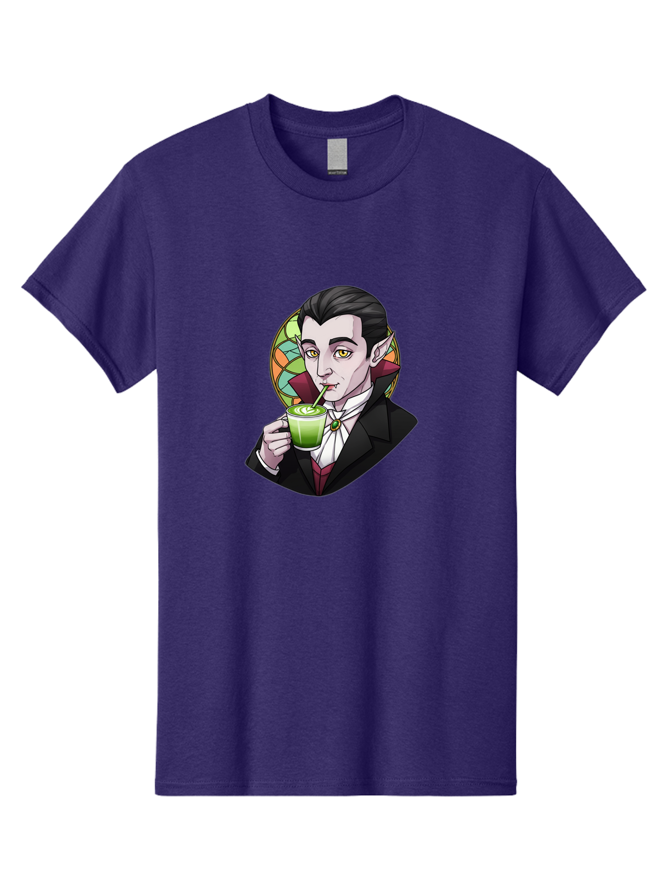 Vampire-Drinking-Matcha-3 Men'S Graphic Tee, 100% Cotton, Comfortable Casual Summer Wear, Machine Washable, Vintage Camera, Old Camera, Antique Camera, Black Camera, Classic Photography, Photography Equipment, Nostalgic Device, Film Camera, Ban897