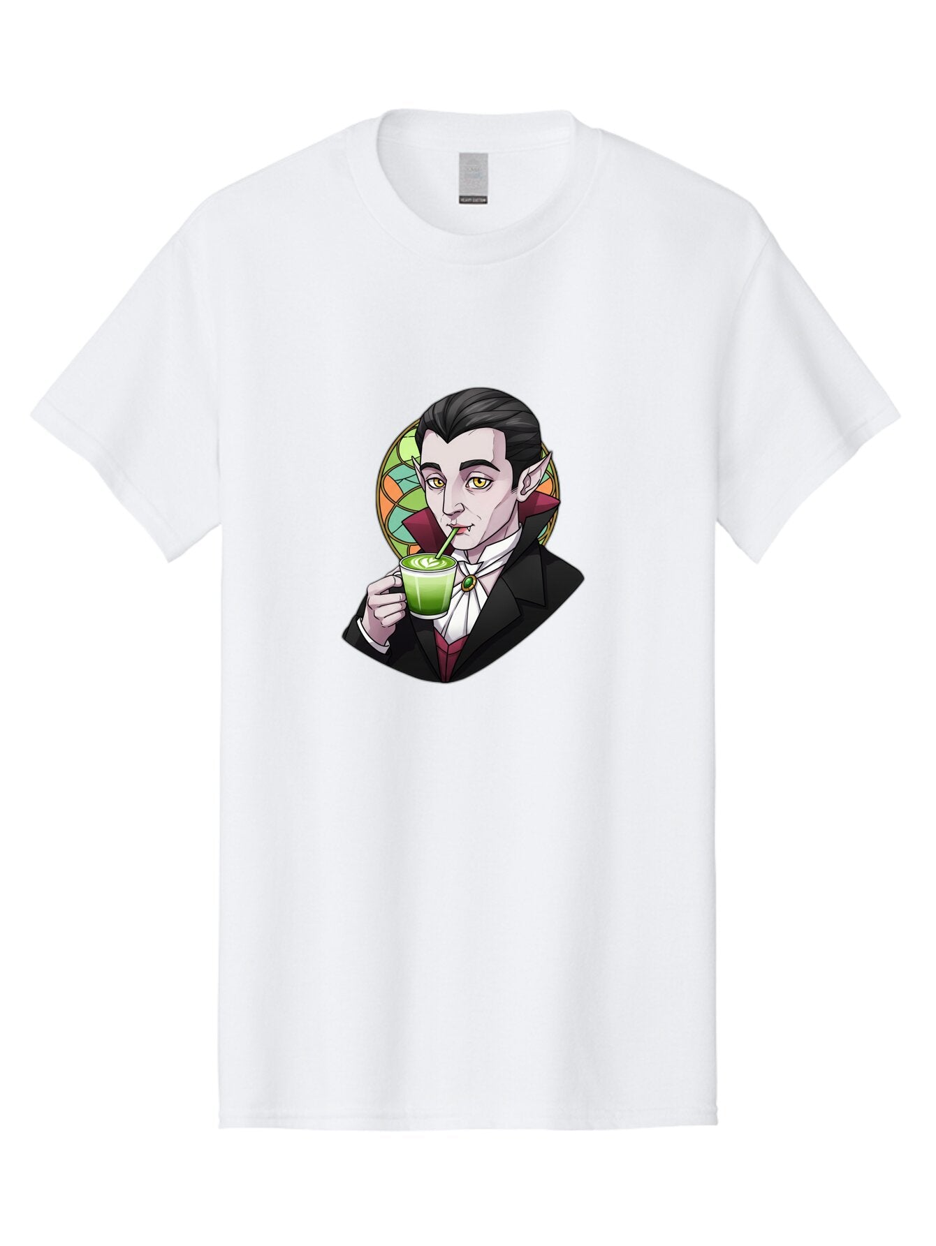 Vampire-Drinking-Matcha-3 Men'S Graphic Tee, 100% Cotton, Comfortable Casual Summer Wear, Machine Washable, Vintage Camera, Old Camera, Antique Camera, Black Camera, Classic Photography, Photography Equipment, Nostalgic Device, Film Camera, Ban897 11