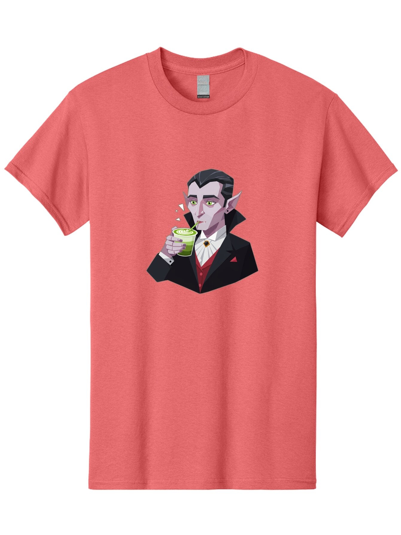 Vampire-Drinking-Matcha-5 Men'S Graphic Tee, 100% Cotton, Comfortable Casual Summer Wear, Machine Washable, Vintage Camera, Old Camera, Antique Camera, Black Camera, Classic Photography, Photography Equipment, Nostalgic Device, Film Camera, Ban899 11