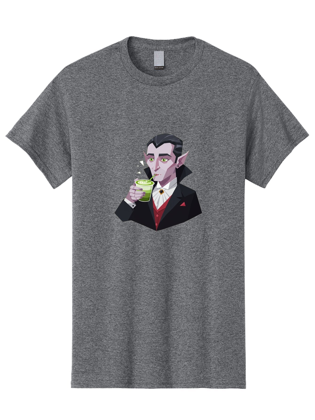 Vampire-Drinking-Matcha-5 Men'S Graphic Tee, 100% Cotton, Comfortable Casual Summer Wear, Machine Washable, Vintage Camera, Old Camera, Antique Camera, Black Camera, Classic Photography, Photography Equipment, Nostalgic Device, Film Camera, Ban899 14