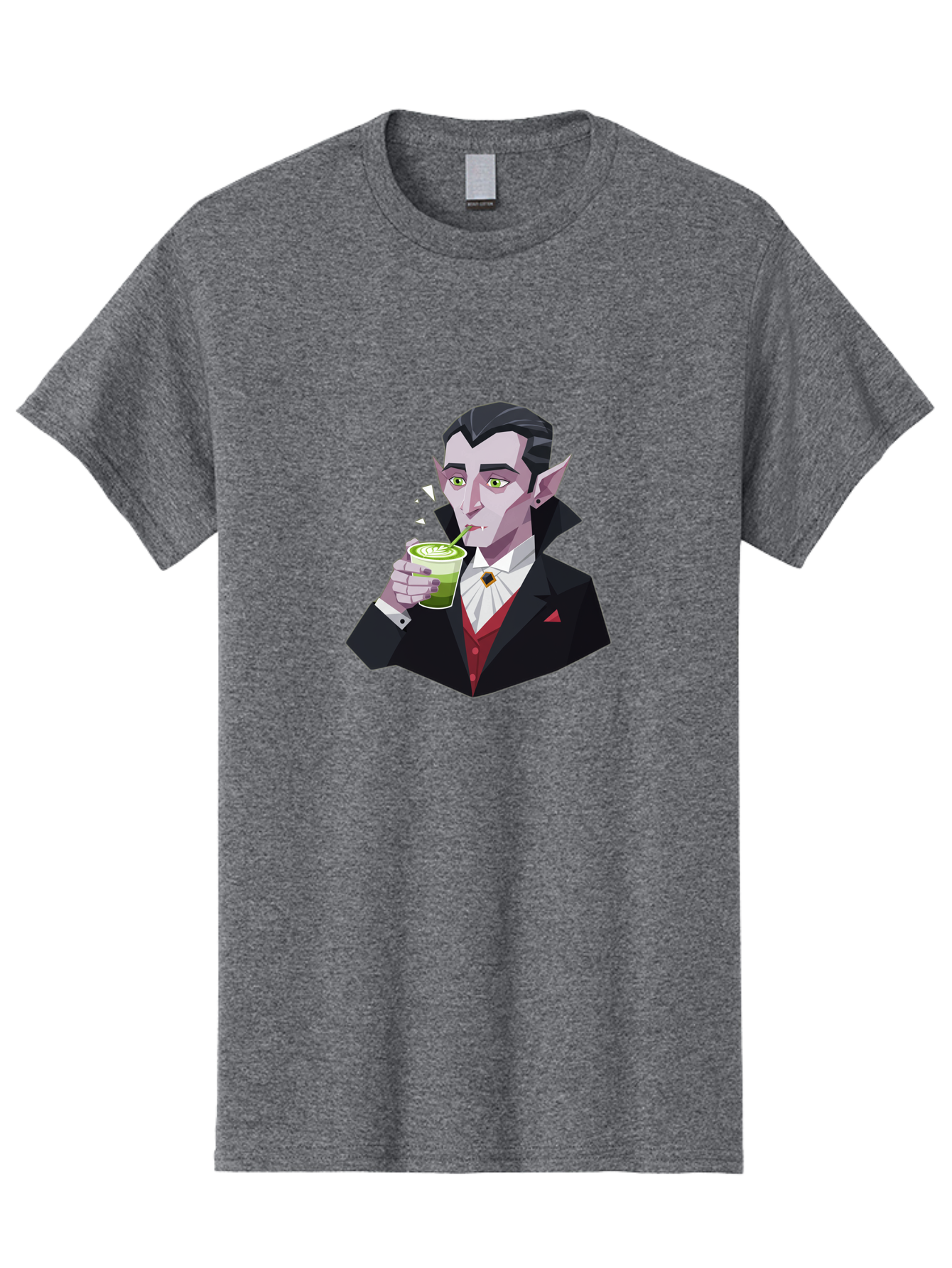 Vampire-Drinking-Matcha-5 Men'S Graphic Tee, 100% Cotton, Comfortable Casual Summer Wear, Machine Washable, Vintage Camera, Old Camera, Antique Camera, Black Camera, Classic Photography, Photography Equipment, Nostalgic Device, Film Camera, Ban899