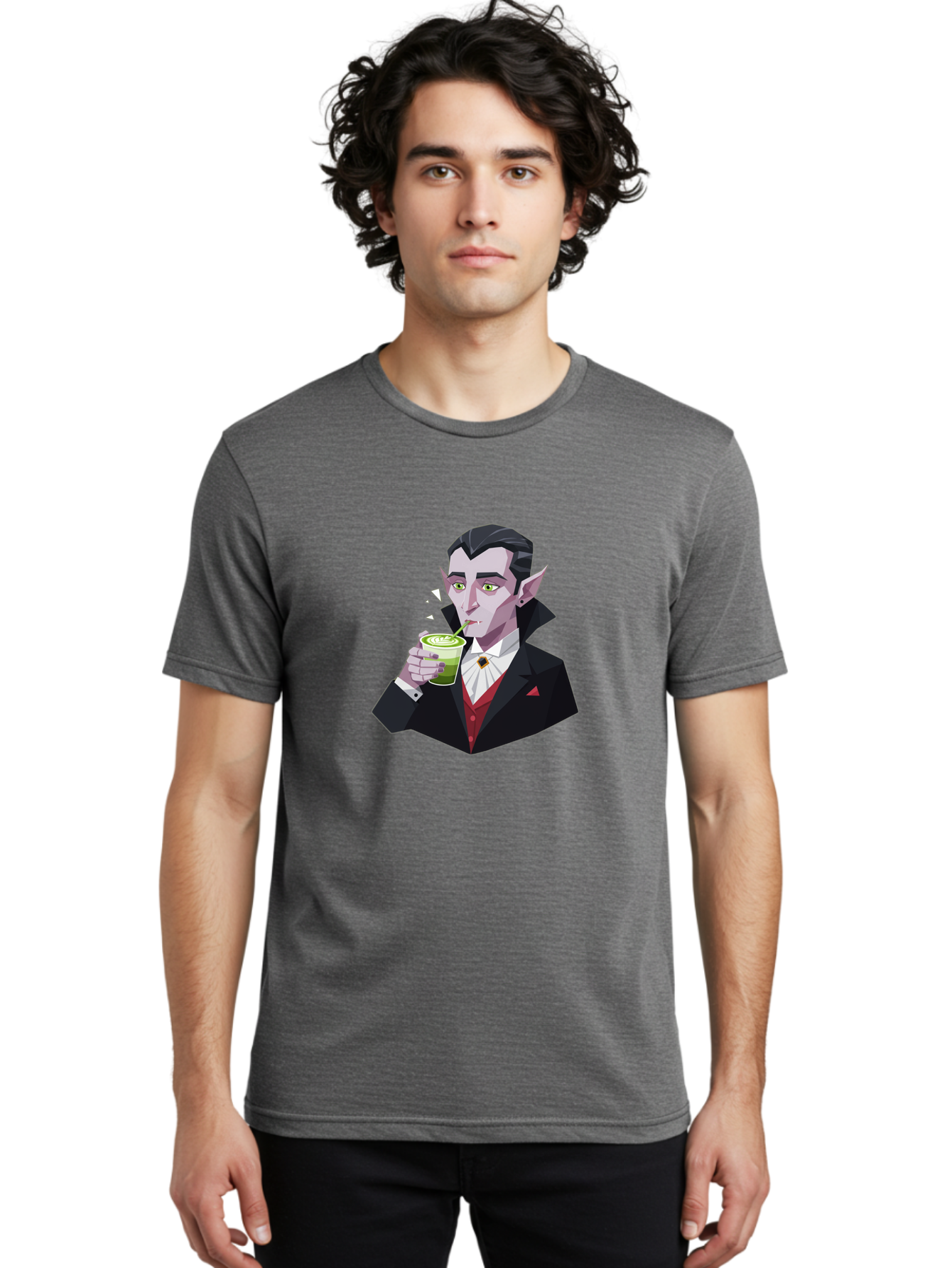 Vampire-Drinking-Matcha-5 Men'S Graphic Tee, 100% Cotton, Comfortable Casual Summer Wear, Machine Washable, Vintage Camera, Old Camera, Antique Camera, Black Camera, Classic Photography, Photography Equipment, Nostalgic Device, Film Camera, Ban899 17