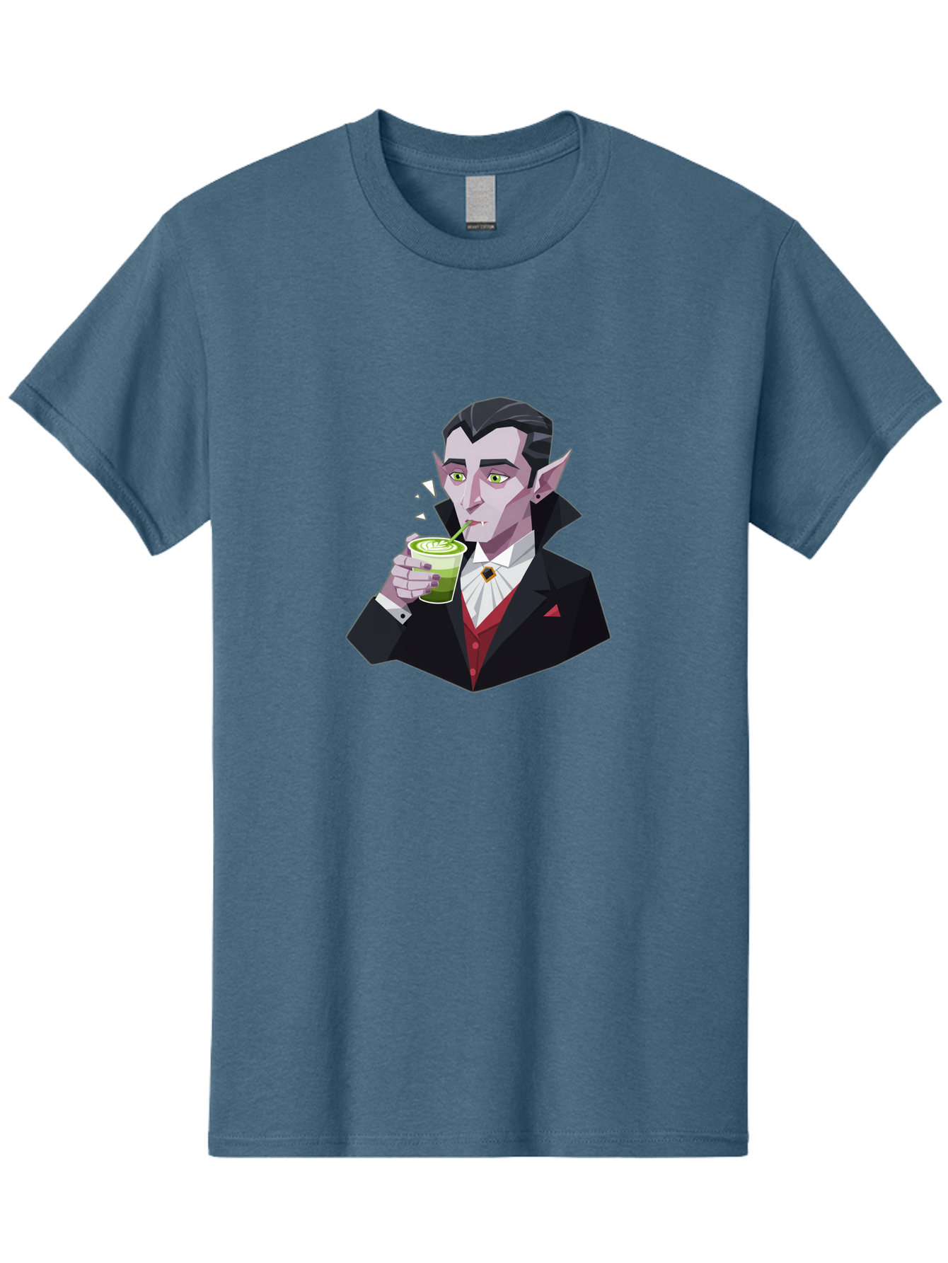 Vampire-Drinking-Matcha-5 Men'S Graphic Tee, 100% Cotton, Comfortable Casual Summer Wear, Machine Washable, Vintage Camera, Old Camera, Antique Camera, Black Camera, Classic Photography, Photography Equipment, Nostalgic Device, Film Camera, Ban899 12