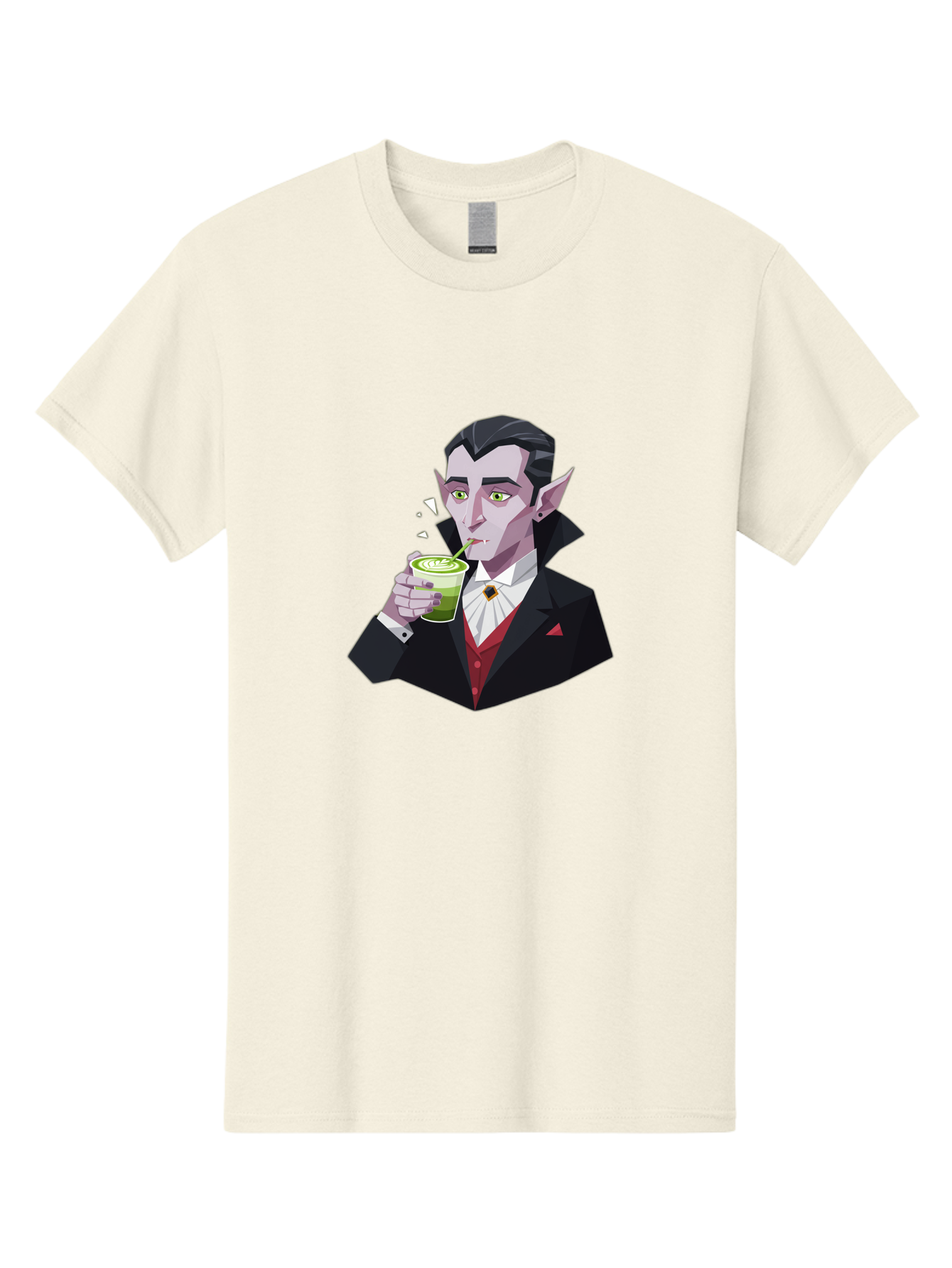 Vampire-Drinking-Matcha-5 Men'S Graphic Tee, 100% Cotton, Comfortable Casual Summer Wear, Machine Washable, Vintage Camera, Old Camera, Antique Camera, Black Camera, Classic Photography, Photography Equipment, Nostalgic Device, Film Camera, Ban899 9