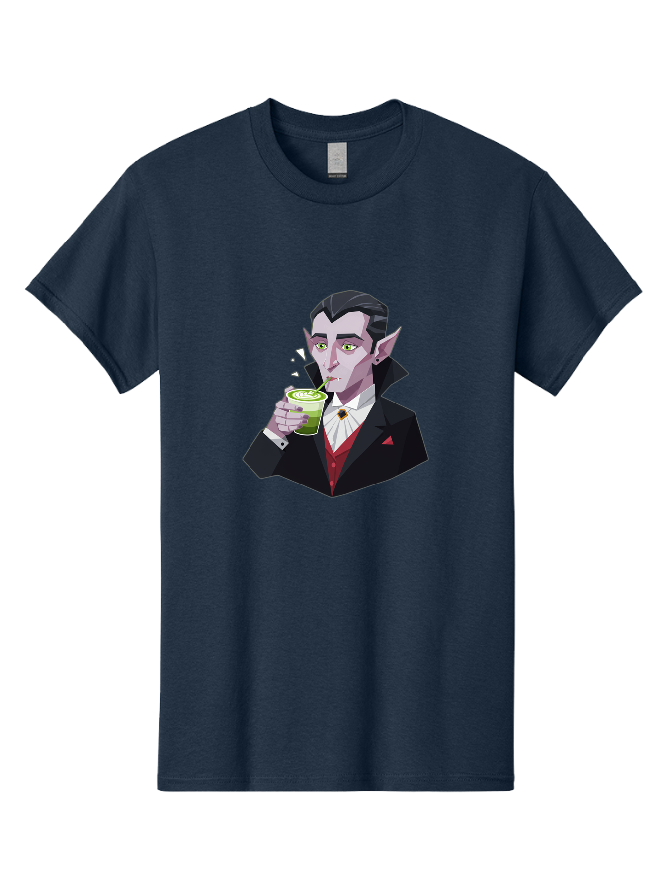Vampire-Drinking-Matcha-5 Men'S Graphic Tee, 100% Cotton, Comfortable Casual Summer Wear, Machine Washable, Vintage Camera, Old Camera, Antique Camera, Black Camera, Classic Photography, Photography Equipment, Nostalgic Device, Film Camera, Ban899 5