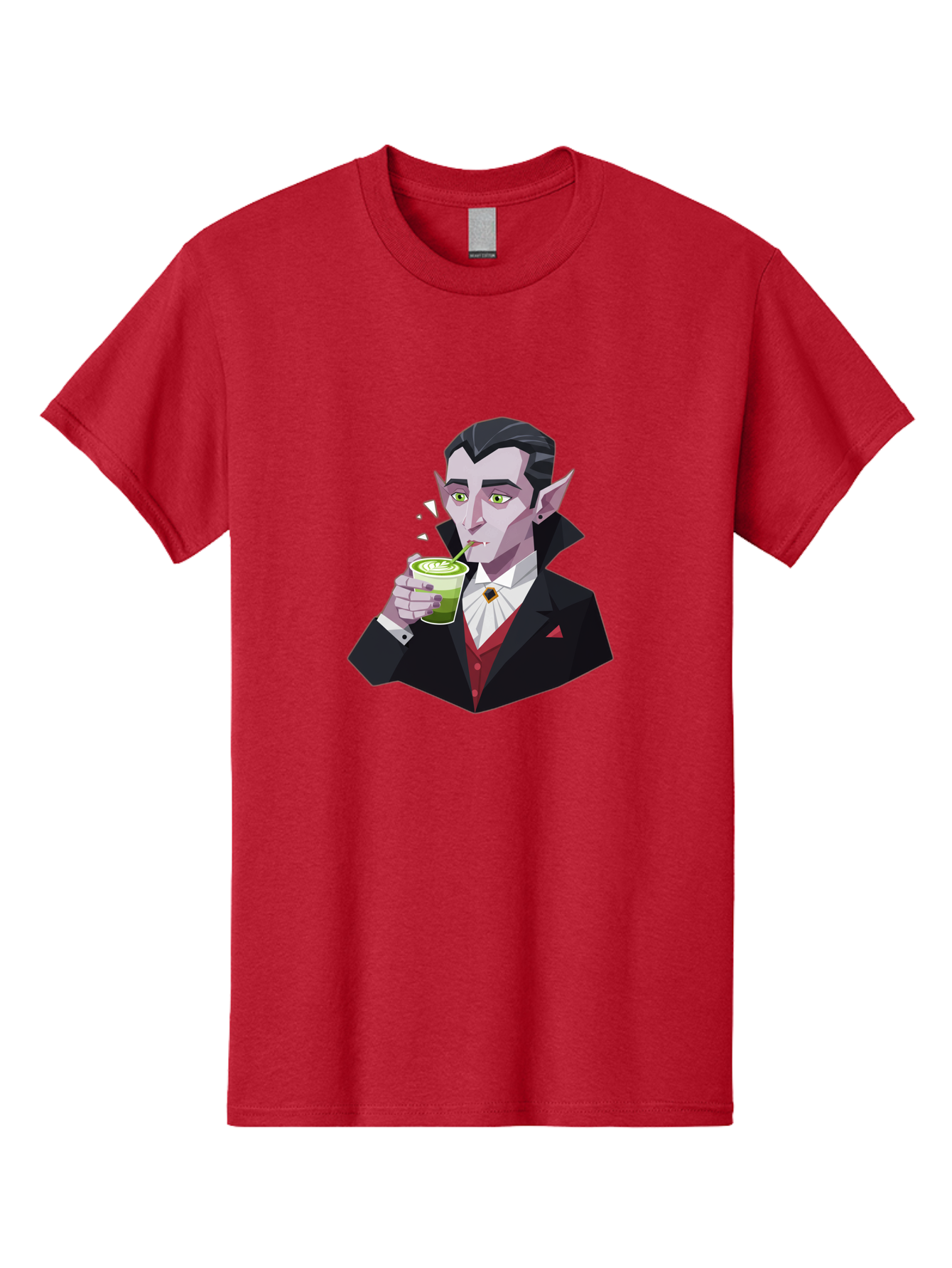 Vampire-Drinking-Matcha-5 Men'S Graphic Tee, 100% Cotton, Comfortable Casual Summer Wear, Machine Washable, Vintage Camera, Old Camera, Antique Camera, Black Camera, Classic Photography, Photography Equipment, Nostalgic Device, Film Camera, Ban899 15