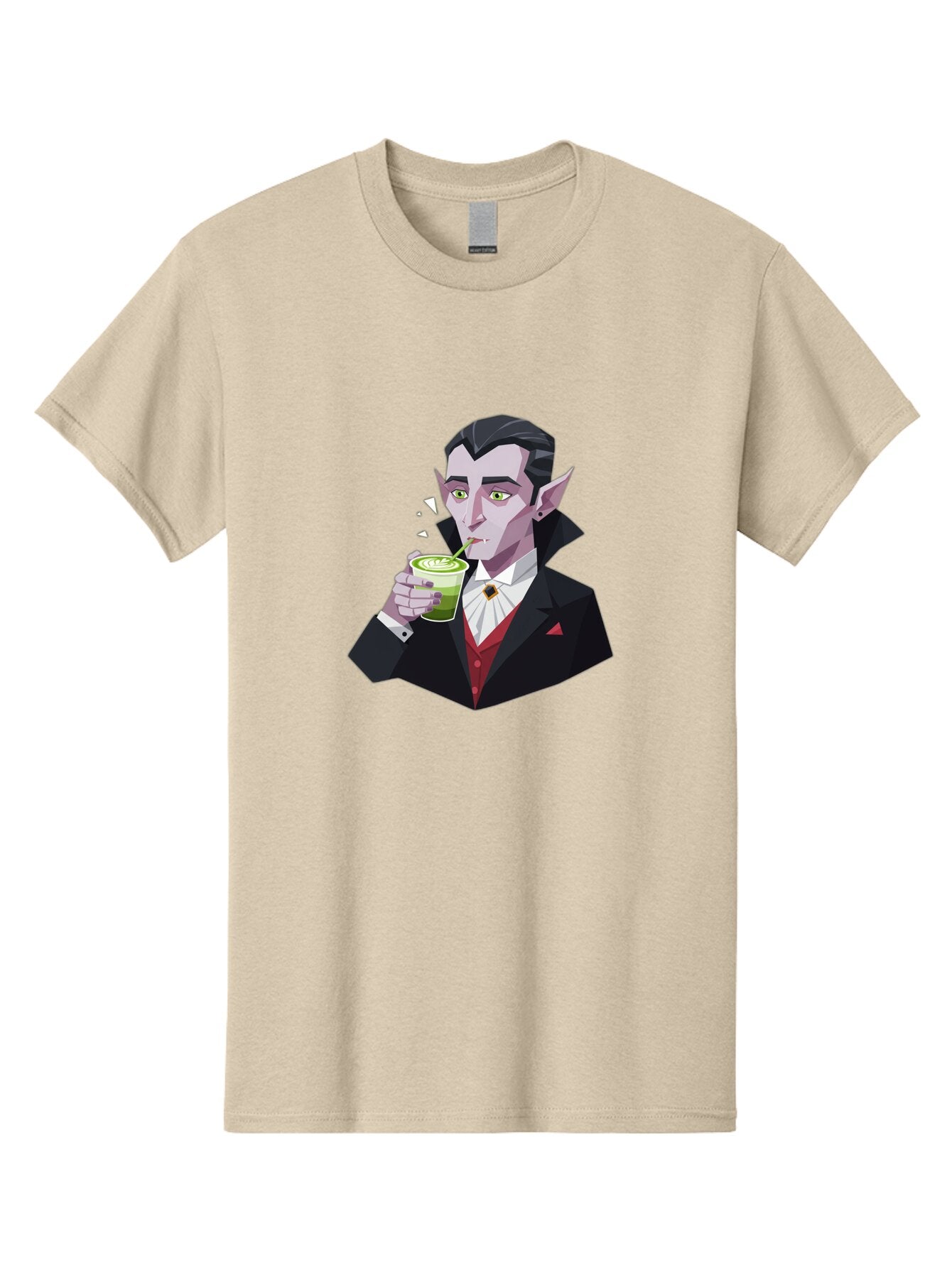 Vampire-Drinking-Matcha-5 Men'S Graphic Tee, 100% Cotton, Comfortable Casual Summer Wear, Machine Washable, Vintage Camera, Old Camera, Antique Camera, Black Camera, Classic Photography, Photography Equipment, Nostalgic Device, Film Camera, Ban899 6