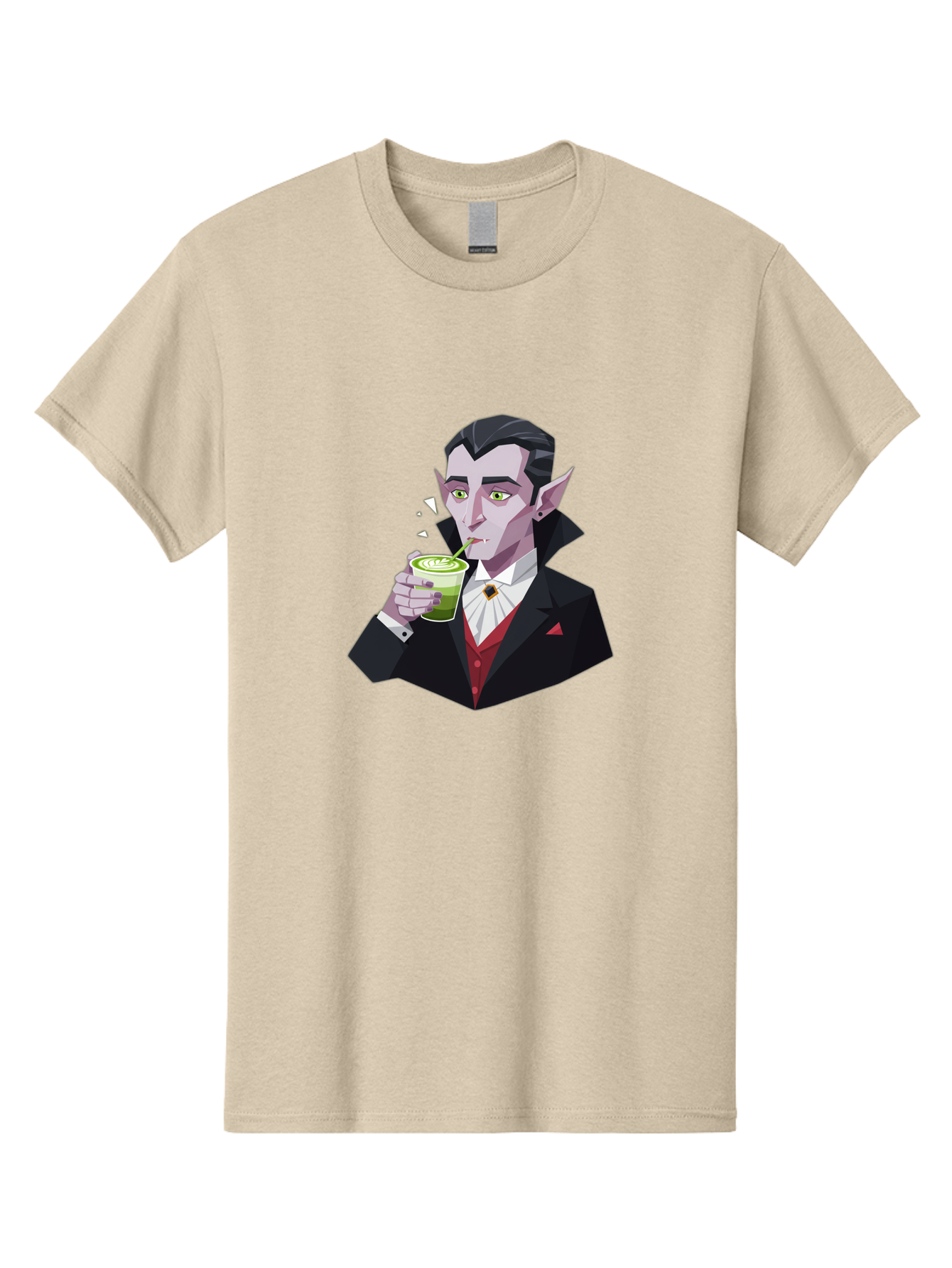 Vampire-Drinking-Matcha-5 Men'S Graphic Tee, 100% Cotton, Comfortable Casual Summer Wear, Machine Washable, Vintage Camera, Old Camera, Antique Camera, Black Camera, Classic Photography, Photography Equipment, Nostalgic Device, Film Camera, Ban899 7