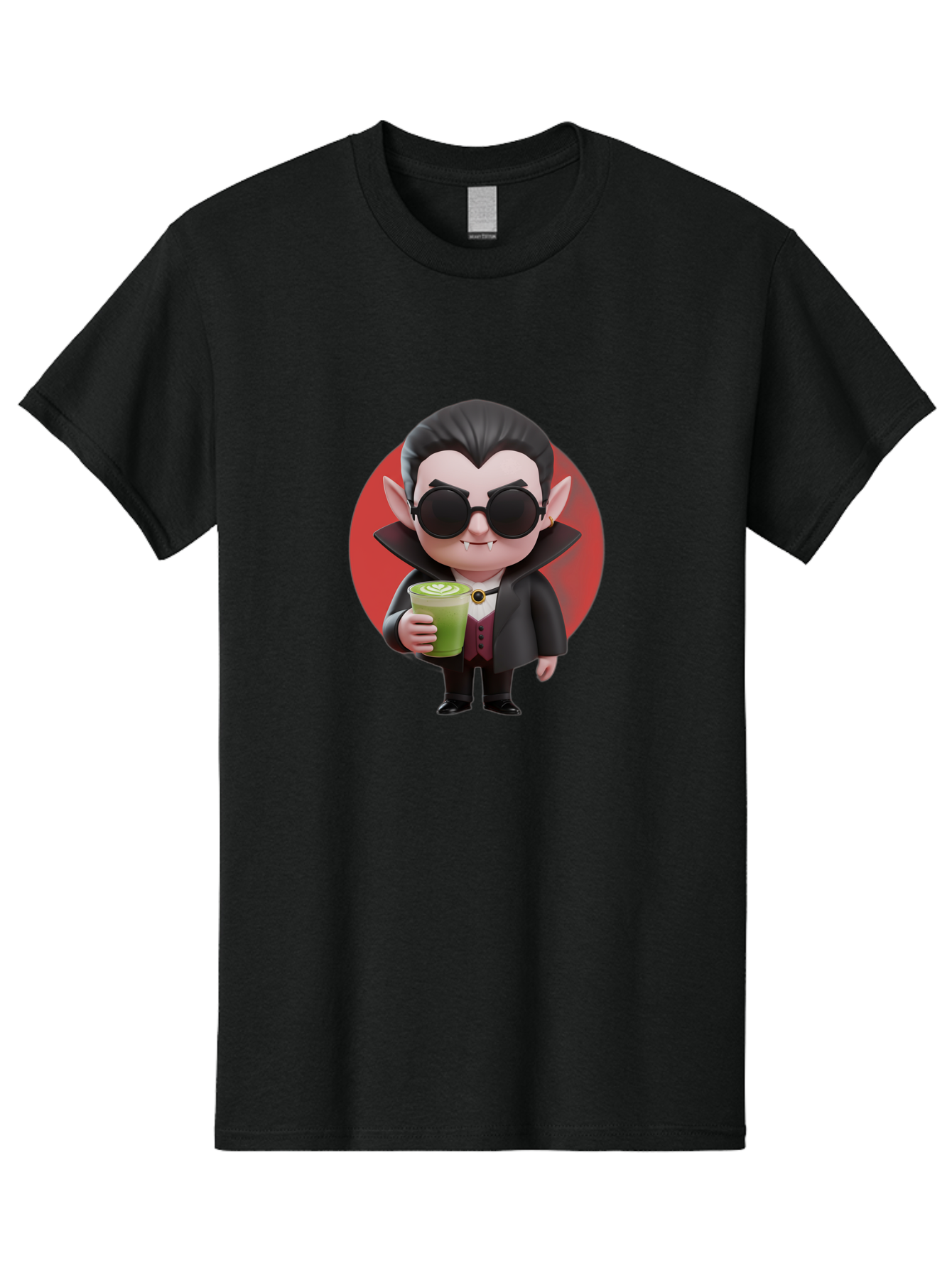 Vampire-Drinking-Matcha Men'S Graphic Tee, 100% Cotton, Comfortable Casual Summer Wear, Machine Washable, Vintage Camera, Old Camera, Antique Camera, Black Camera, Classic Photography, Photography Equipment, Nostalgic Device, Film Camera, Ban900 3
