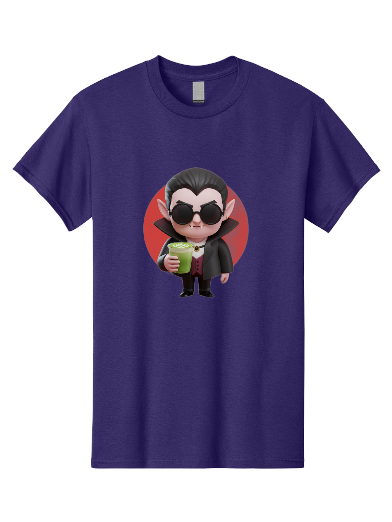 Vampire-Drinking-Matcha Men'S Graphic Tee, 100% Cotton, Comfortable Casual Summer Wear, Machine Washable, Vintage Camera, Old Camera, Antique Camera, Black Camera, Classic Photography, Photography Equipment, Nostalgic Device, Film Camera, Ban900