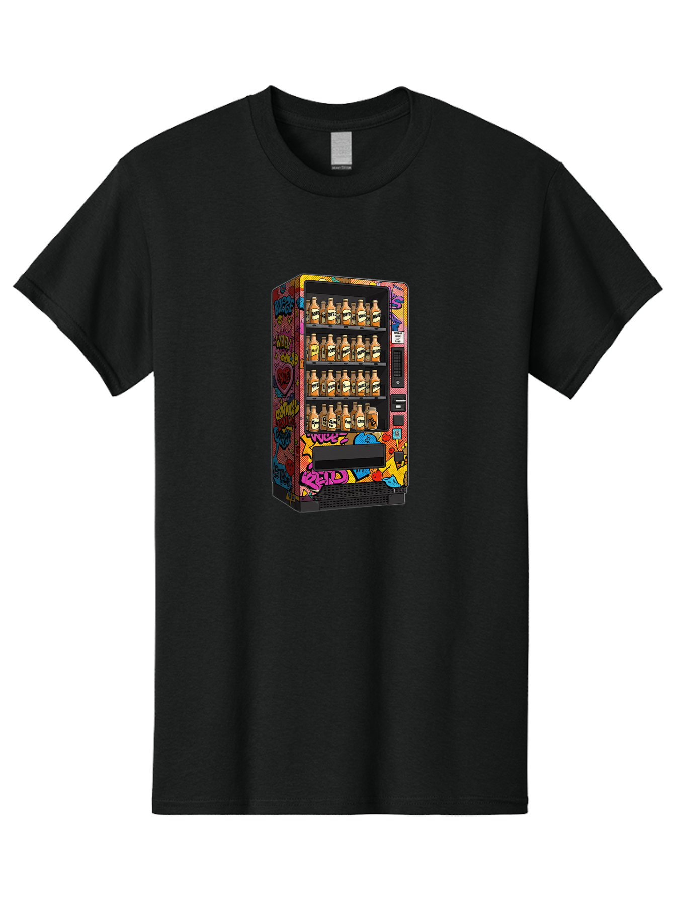 Vending-Machine-Graffiti Men'S Graphic Tee, 100% Cotton, Comfortable Casual Summer Wear, Machine Washable, Vintage Camera, Old Camera, Antique Camera, Black Camera, Classic Photography, Photography Equipment, Nostalgic Device, Film Camera, Ban909 14