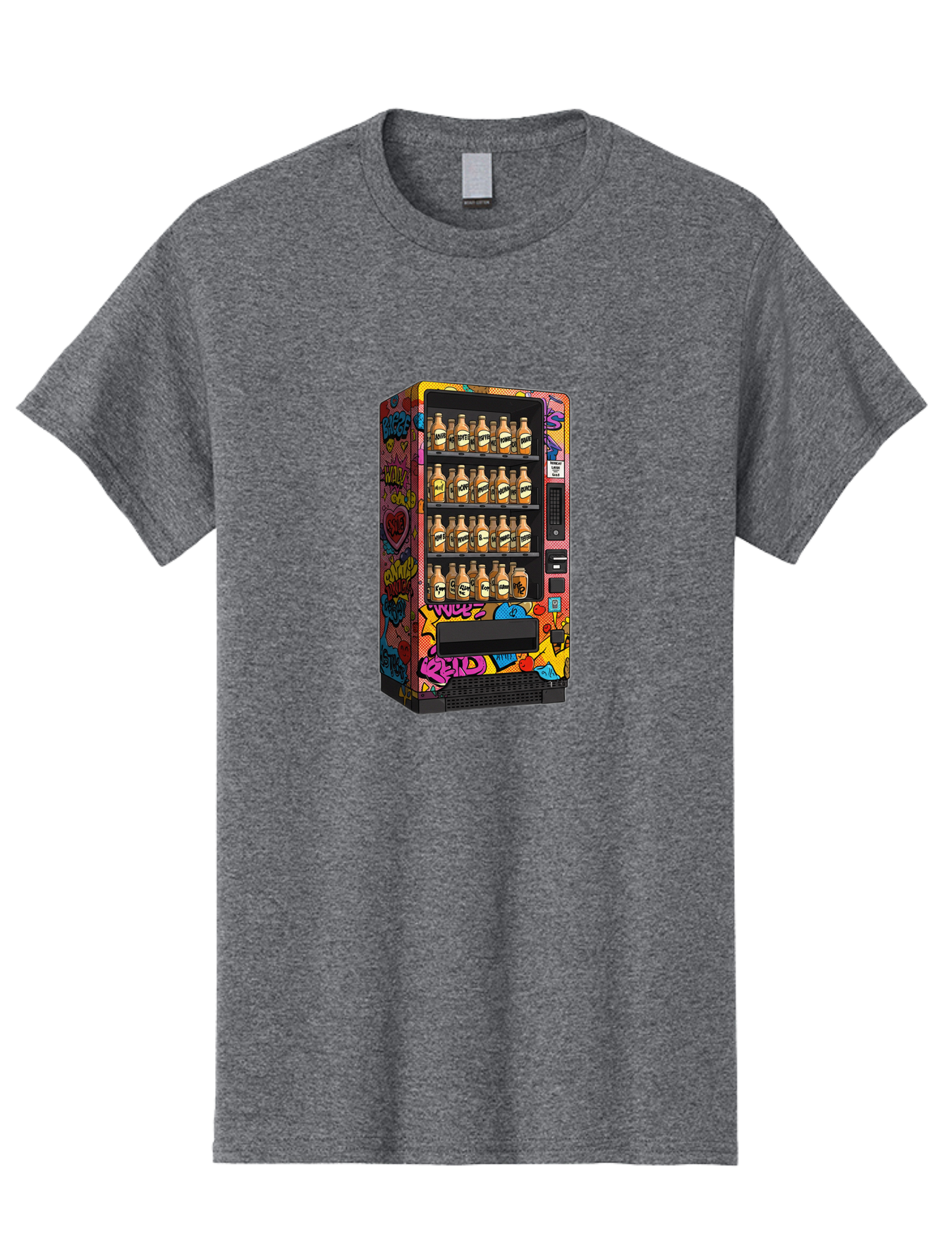 Vending-Machine-Graffiti Men'S Graphic Tee, 100% Cotton, Comfortable Casual Summer Wear, Machine Washable, Vintage Camera, Old Camera, Antique Camera, Black Camera, Classic Photography, Photography Equipment, Nostalgic Device, Film Camera, Ban909 12