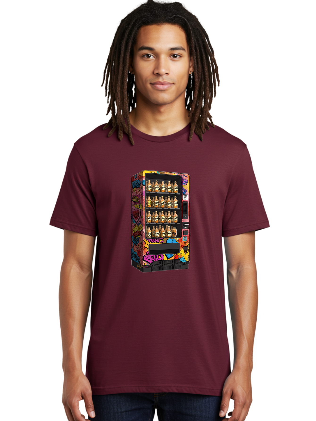 Vending-Machine-Graffiti Men'S Graphic Tee, 100% Cotton, Comfortable Casual Summer Wear, Machine Washable, Vintage Camera, Old Camera, Antique Camera, Black Camera, Classic Photography, Photography Equipment, Nostalgic Device, Film Camera, Ban909 16