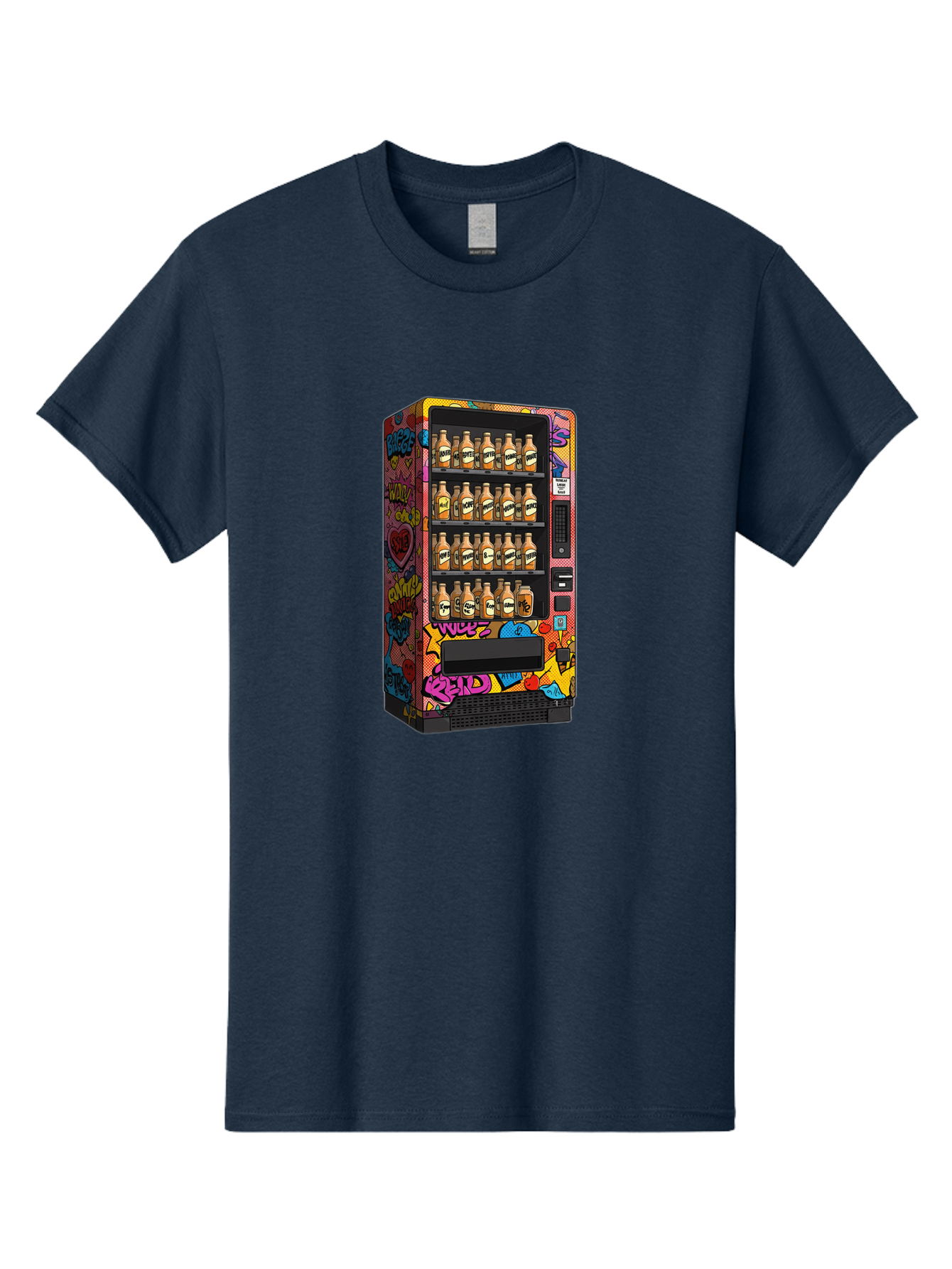 Vending-Machine-Graffiti Men'S Graphic Tee, 100% Cotton, Comfortable Casual Summer Wear, Machine Washable, Vintage Camera, Old Camera, Antique Camera, Black Camera, Classic Photography, Photography Equipment, Nostalgic Device, Film Camera, Ban909 11