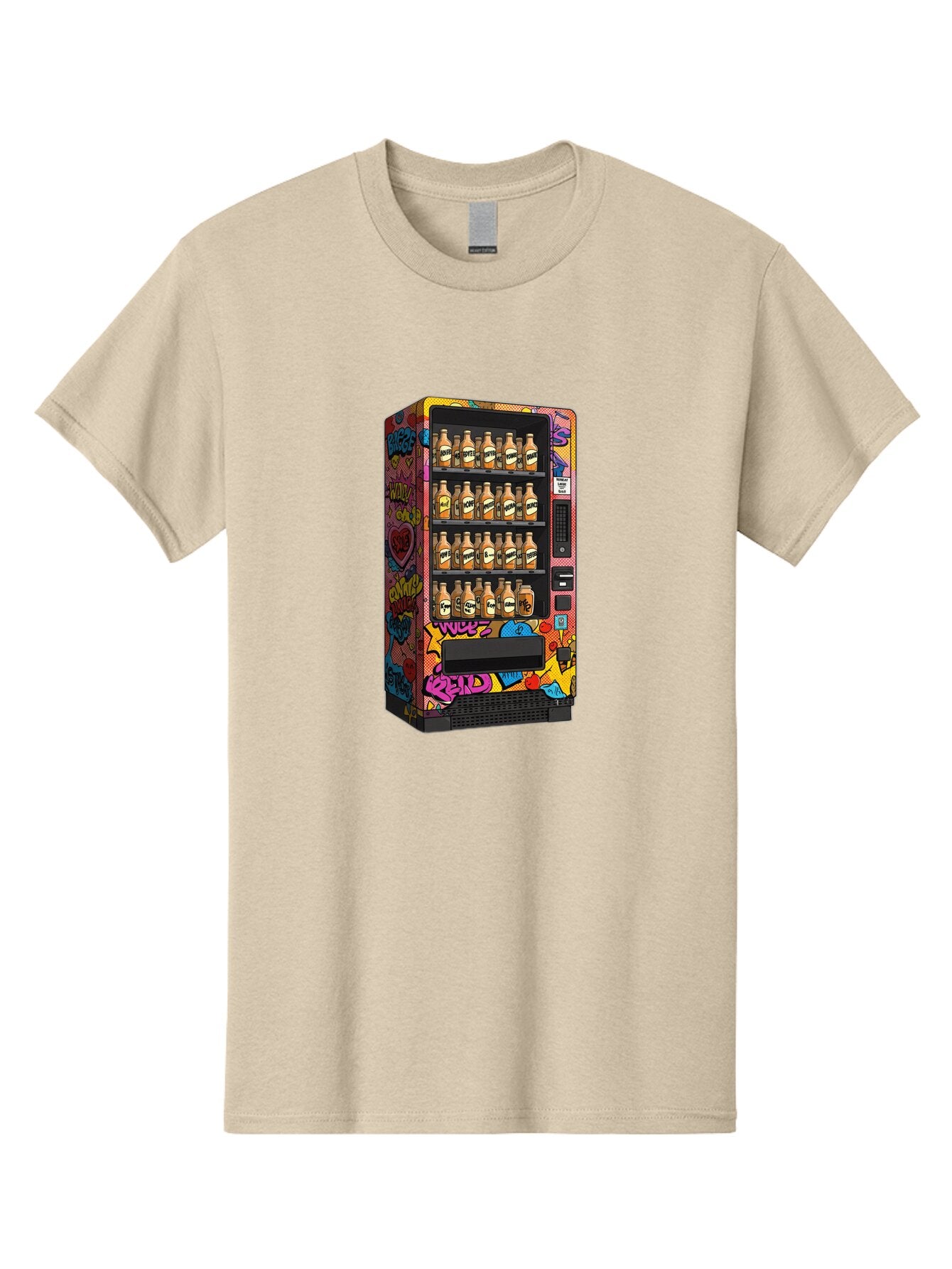 Vending-Machine-Graffiti Men'S Graphic Tee, 100% Cotton, Comfortable Casual Summer Wear, Machine Washable, Vintage Camera, Old Camera, Antique Camera, Black Camera, Classic Photography, Photography Equipment, Nostalgic Device, Film Camera, Ban909 12