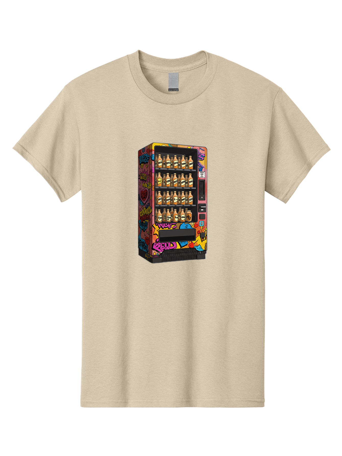 Vending-Machine-Graffiti Men'S Graphic Tee, 100% Cotton, Comfortable Casual Summer Wear, Machine Washable, Vintage Camera, Old Camera, Antique Camera, Black Camera, Classic Photography, Photography Equipment, Nostalgic Device, Film Camera, Ban909 3