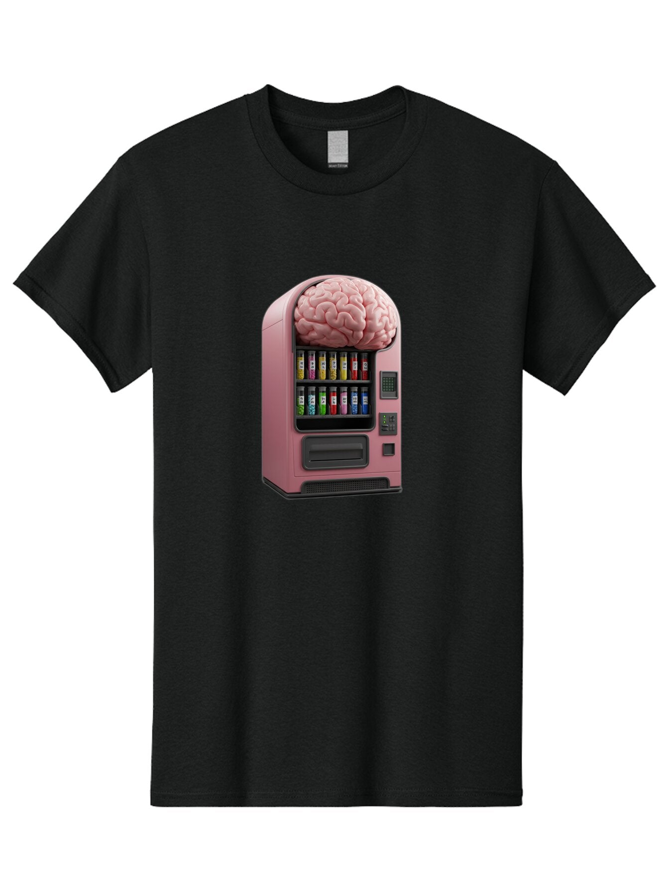 Vending-Machine-With-Brain Men'S Graphic Tee, 100% Cotton, Comfortable Casual Summer Wear, Machine Washable, Vintage Camera, Old Camera, Antique Camera, Black Camera, Classic Photography, Photography Equipment, Nostalgic Device, Film Camera, Ban910