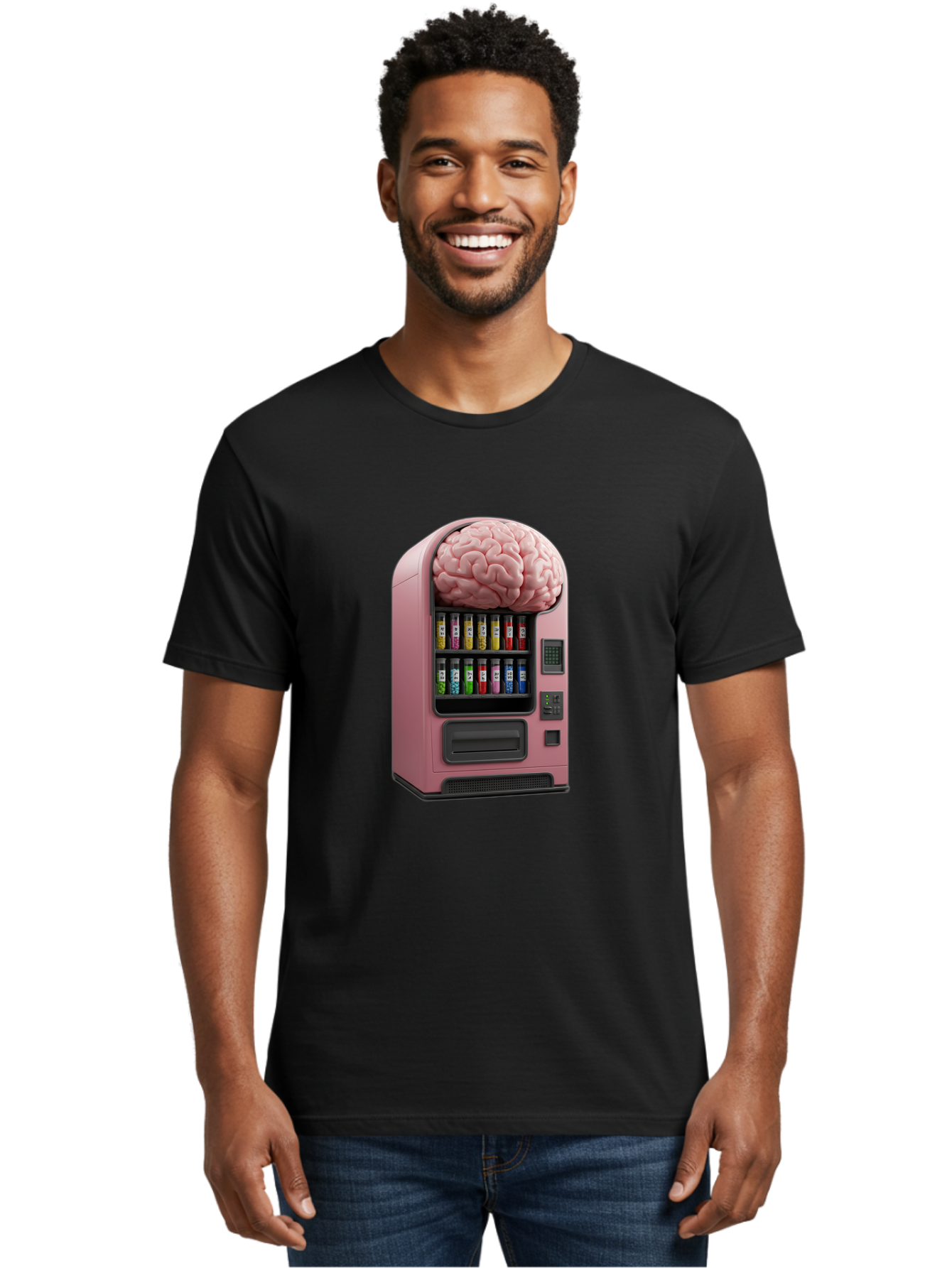 Vending-Machine-With-Brain Men'S Graphic Tee, 100% Cotton, Comfortable Casual Summer Wear, Machine Washable, Vintage Camera, Old Camera, Antique Camera, Black Camera, Classic Photography, Photography Equipment, Nostalgic Device, Film Camera, Ban910 25