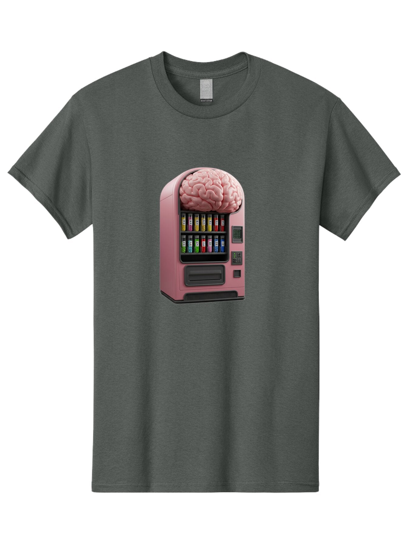 Vending-Machine-With-Brain Men'S Graphic Tee, 100% Cotton, Comfortable Casual Summer Wear, Machine Washable, Vintage Camera, Old Camera, Antique Camera, Black Camera, Classic Photography, Photography Equipment, Nostalgic Device, Film Camera, Ban910 9
