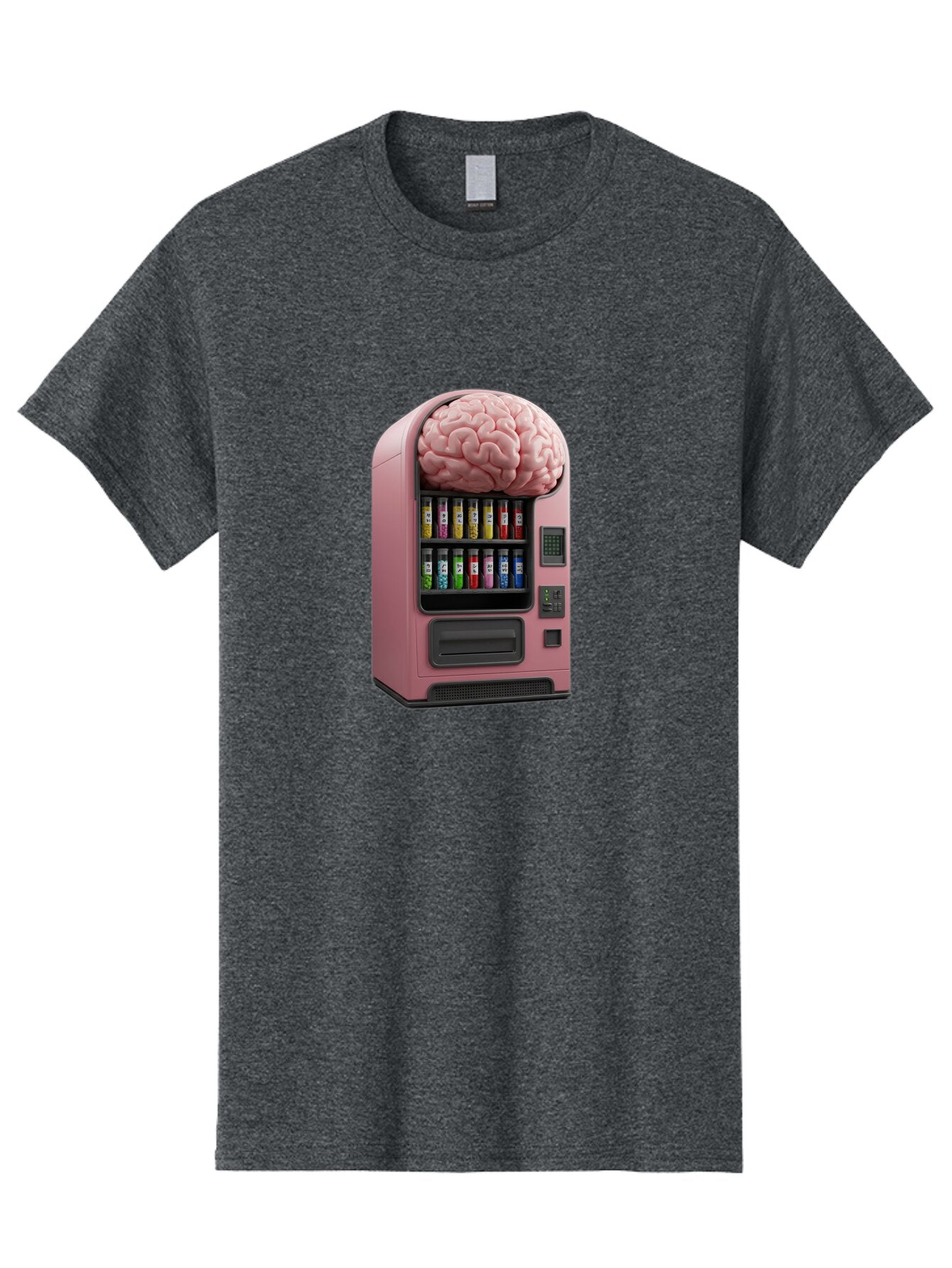 Vending-Machine-With-Brain Men'S Graphic Tee, 100% Cotton, Comfortable Casual Summer Wear, Machine Washable, Vintage Camera, Old Camera, Antique Camera, Black Camera, Classic Photography, Photography Equipment, Nostalgic Device, Film Camera, Ban910 10