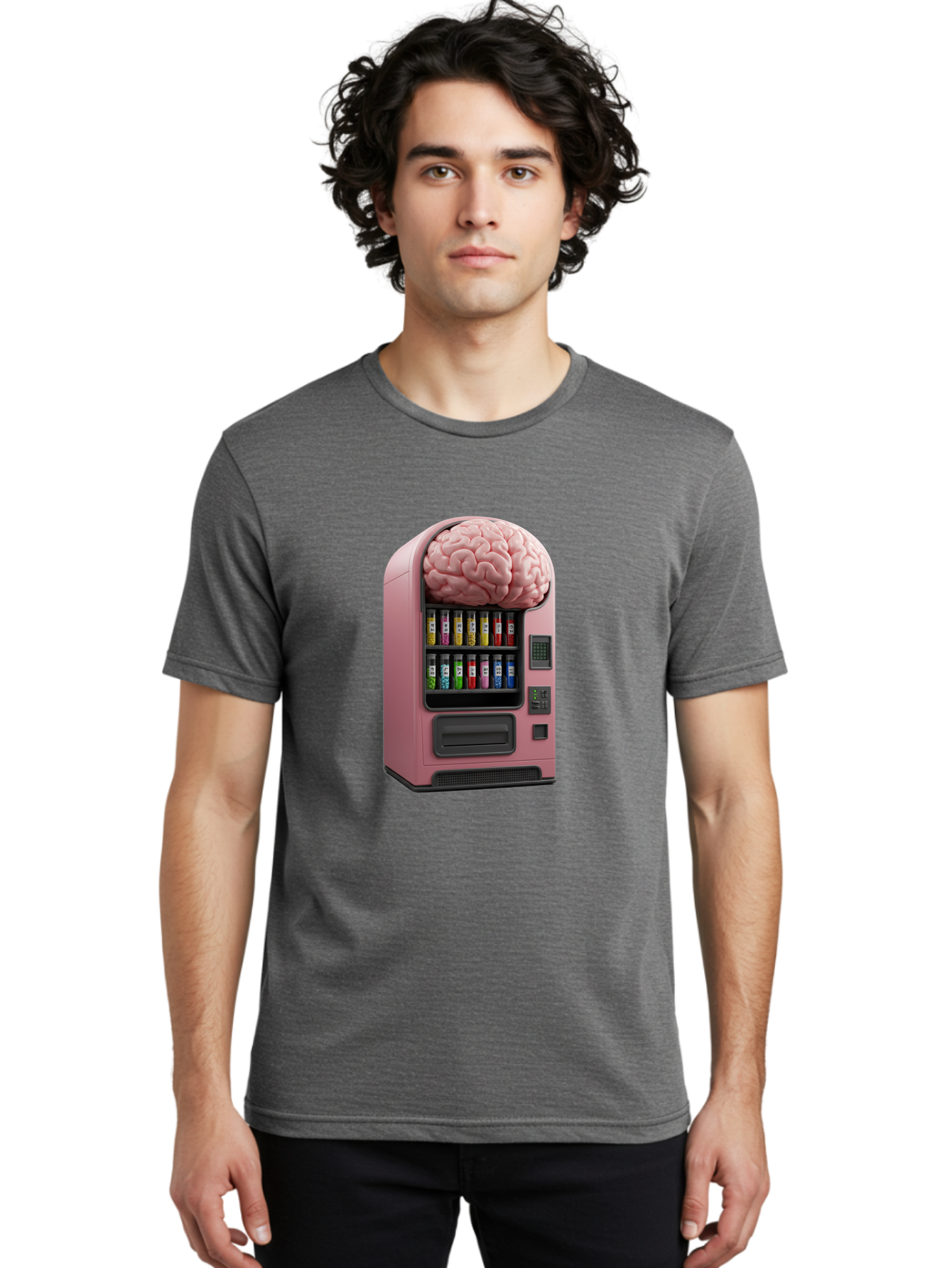 Vending-Machine-With-Brain Men'S Graphic Tee, 100% Cotton, Comfortable Casual Summer Wear, Machine Washable, Vintage Camera, Old Camera, Antique Camera, Black Camera, Classic Photography, Photography Equipment, Nostalgic Device, Film Camera, Ban910 28